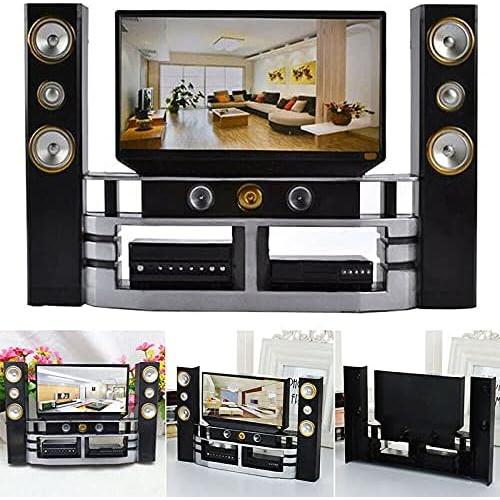 Mini Accesorios de TV Casa Miniatura Acxico 21x14 cm