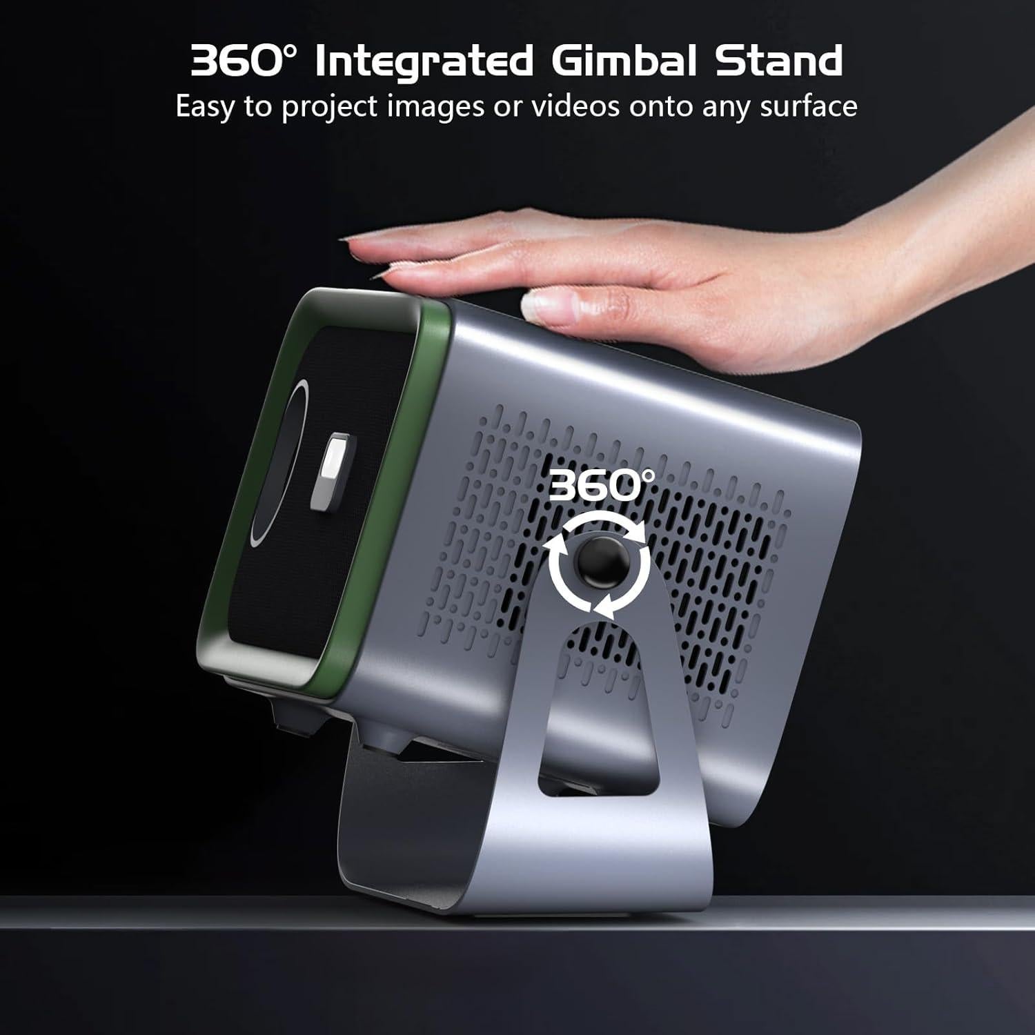 Proyector 4K NISOO Portátil 200 ANSI Auto Enfoque WiFi Bluetooth