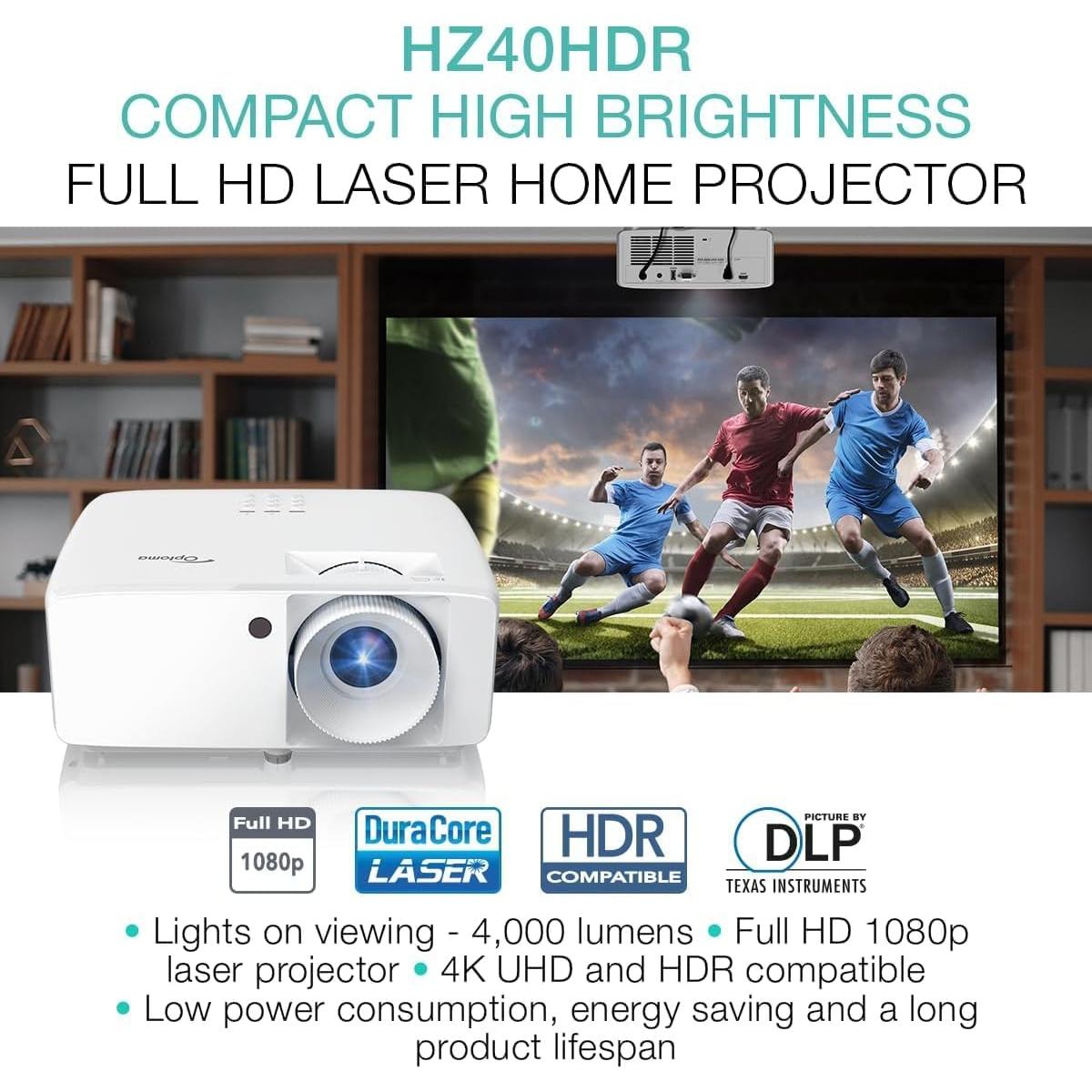 Proyector DLP Optoma HZ40HDR Full HD 4000 lúmenes