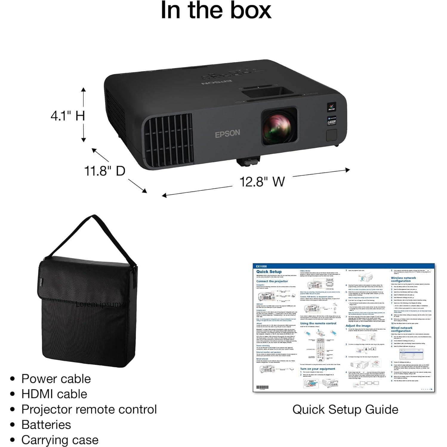 Proyector láser Epson Pro EX11000 Full HD 1080p 4600 lúmenes
