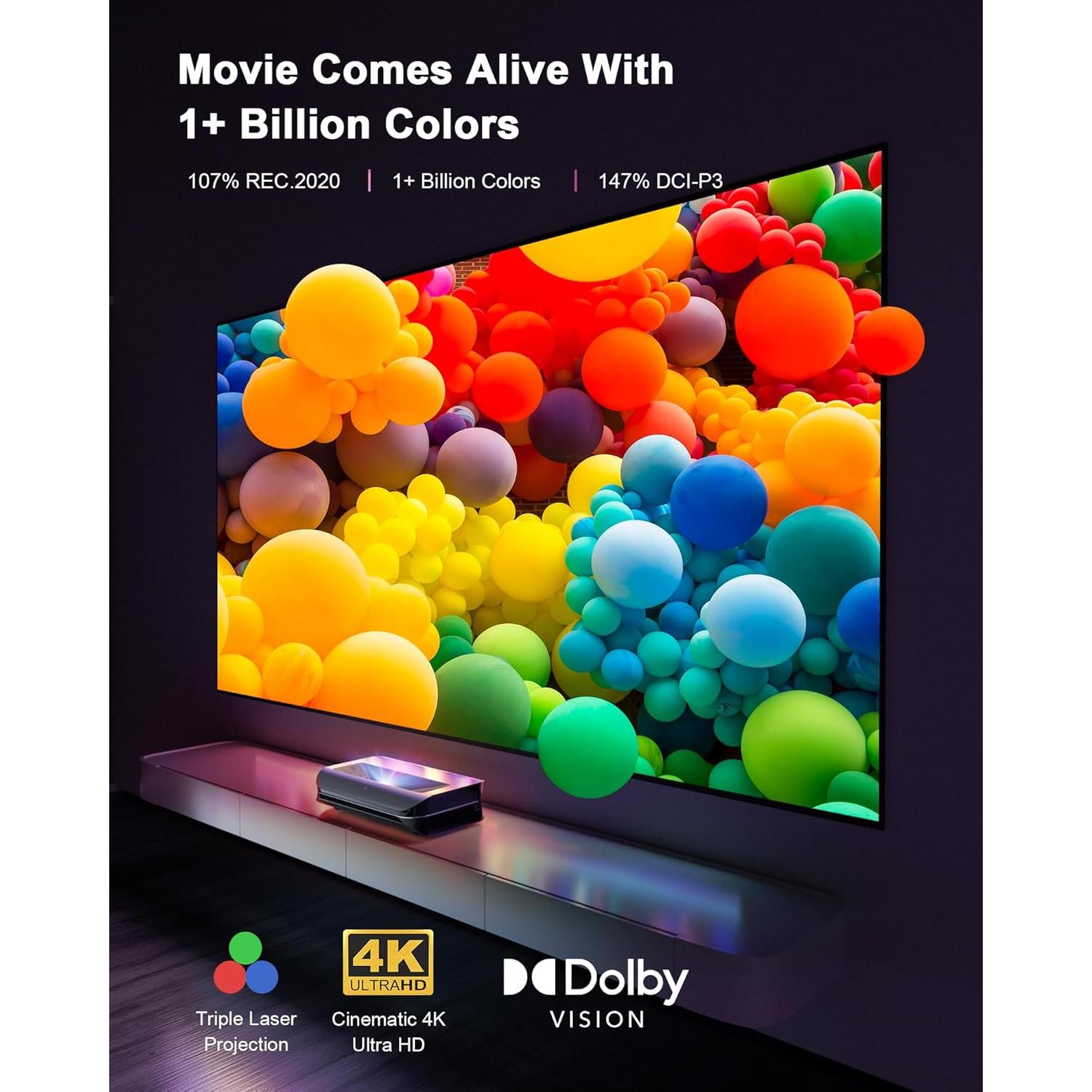 Proyector 4K UHD AWOL VISION LTV-2500 Triple Láser 150"