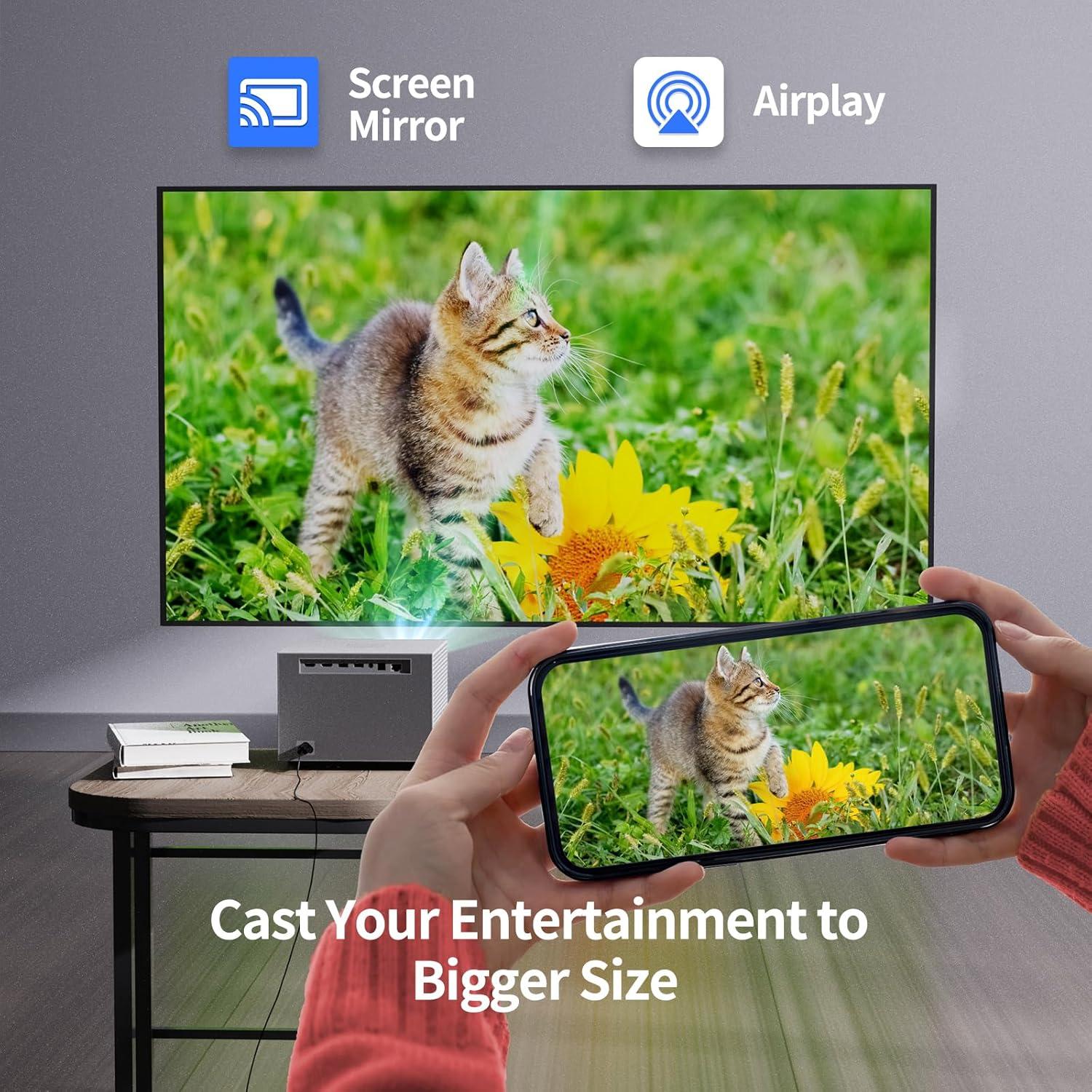 Proyector DLP WEMAX Vogue 100 1600 ANSI Lumens 4K WiFi