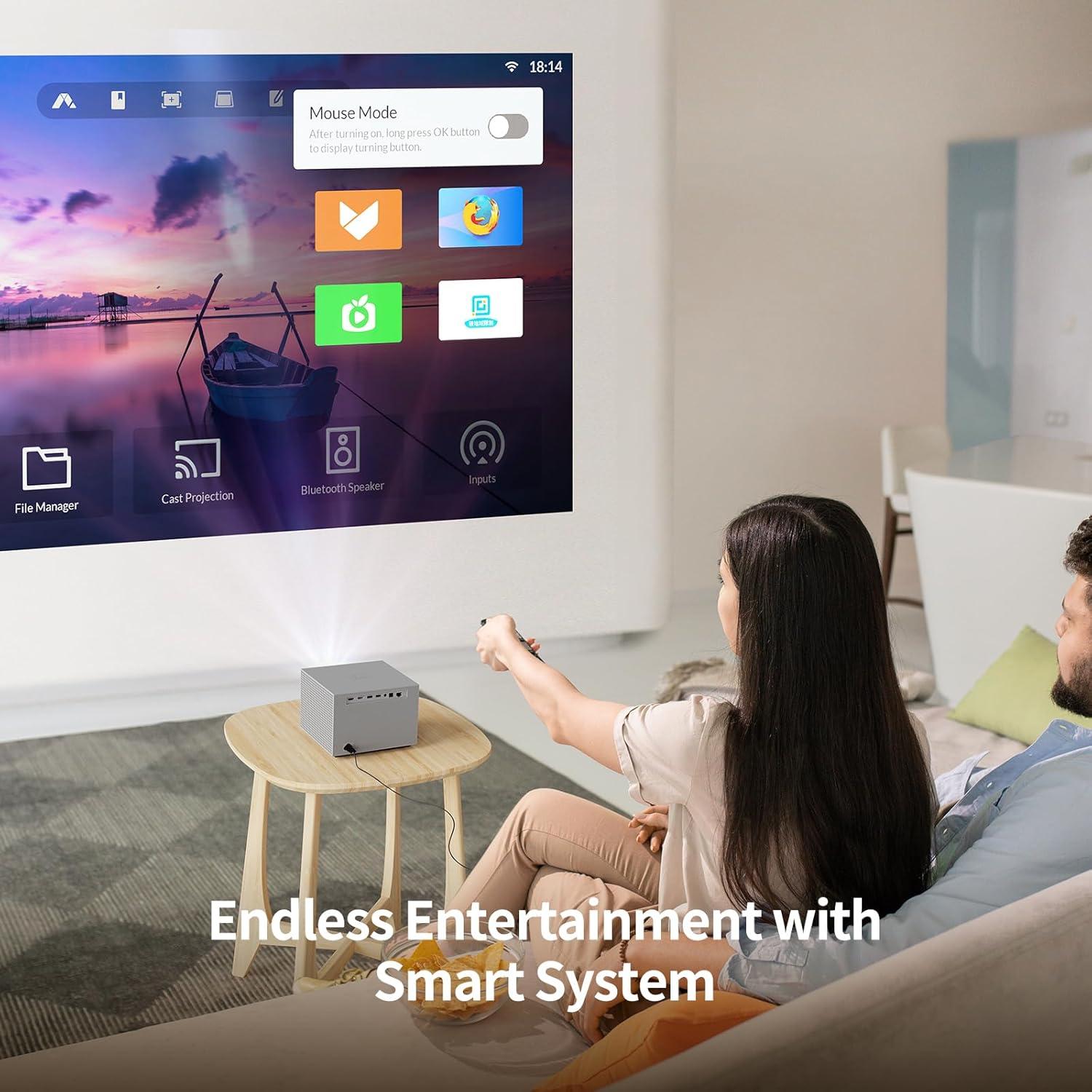 Proyector DLP WEMAX Vogue 100 1600 ANSI Lumens 4K WiFi