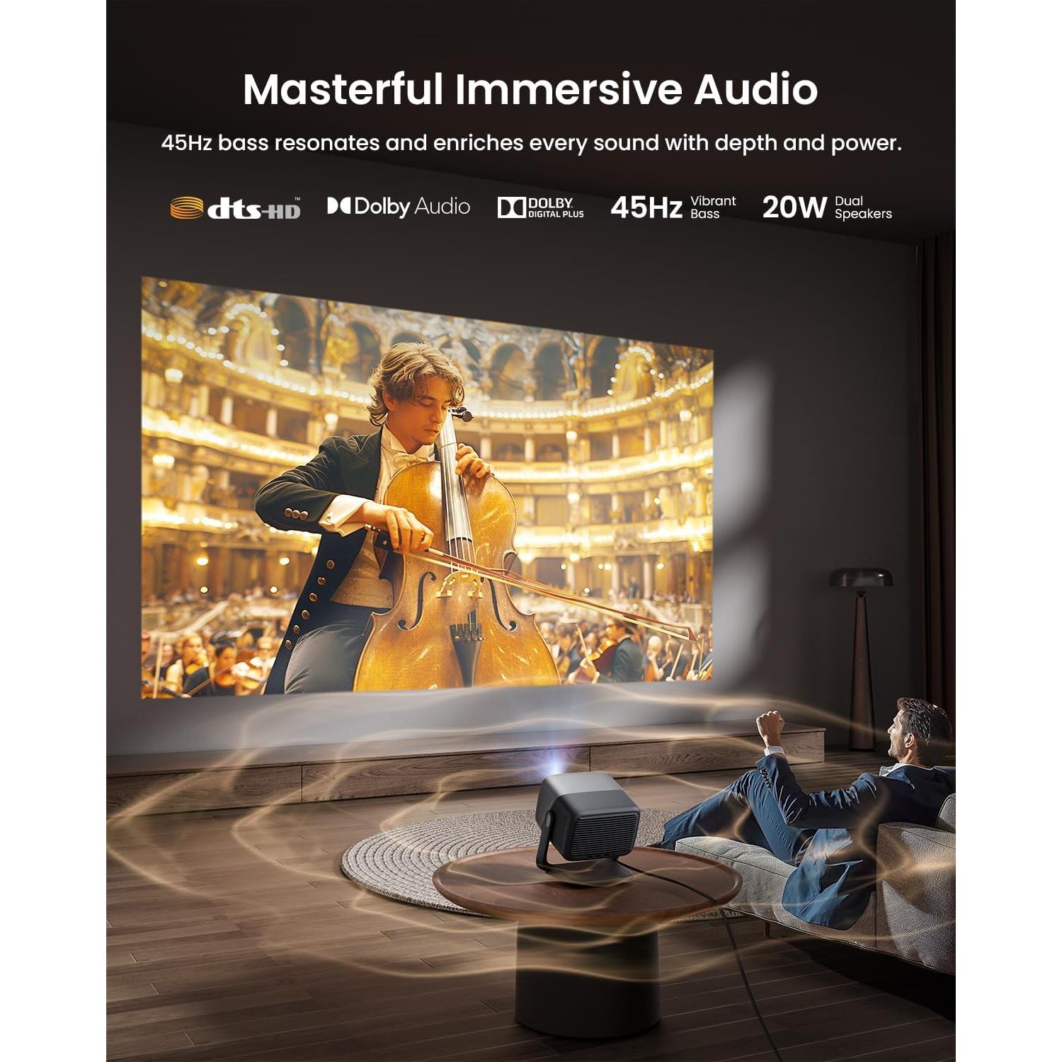 Proyector Láser 4K JMGO N1S WiFi Bluetooth 2800 Lúmenes