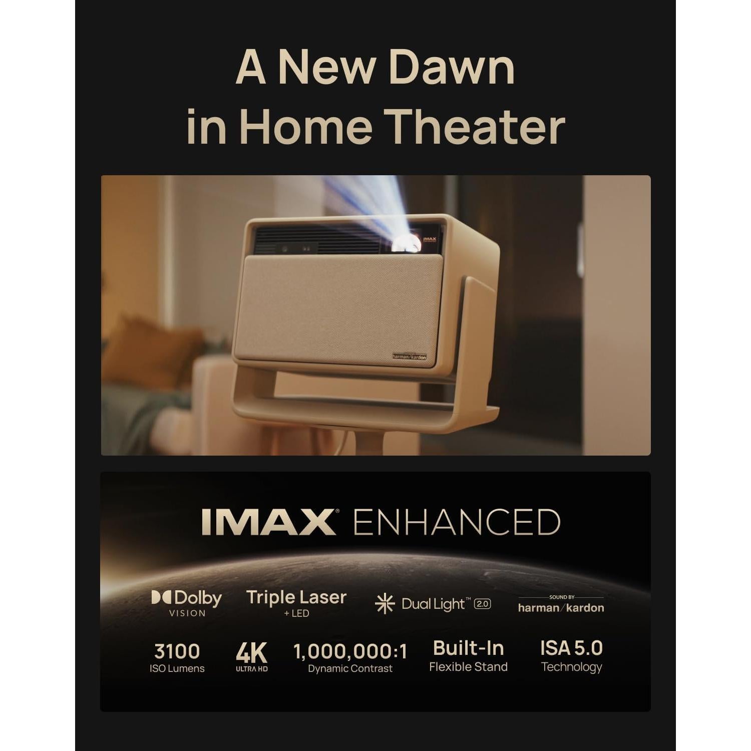 Proyector 4K XGIMI Horizon S Max 2024 3100 Lúmenes