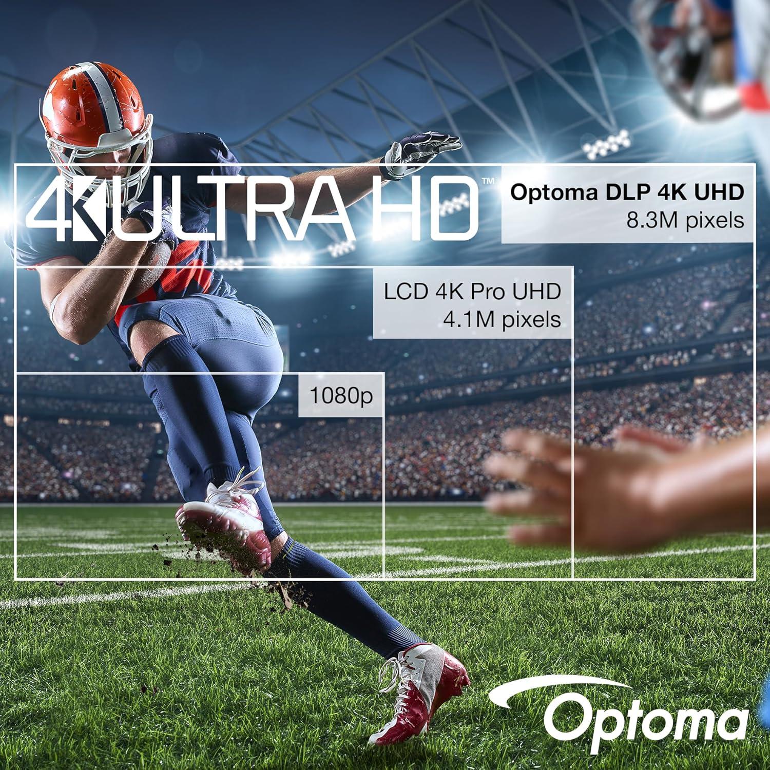 Proyector láser 4K UHD Optoma UHZ66 4000 lúmenes - Blanco