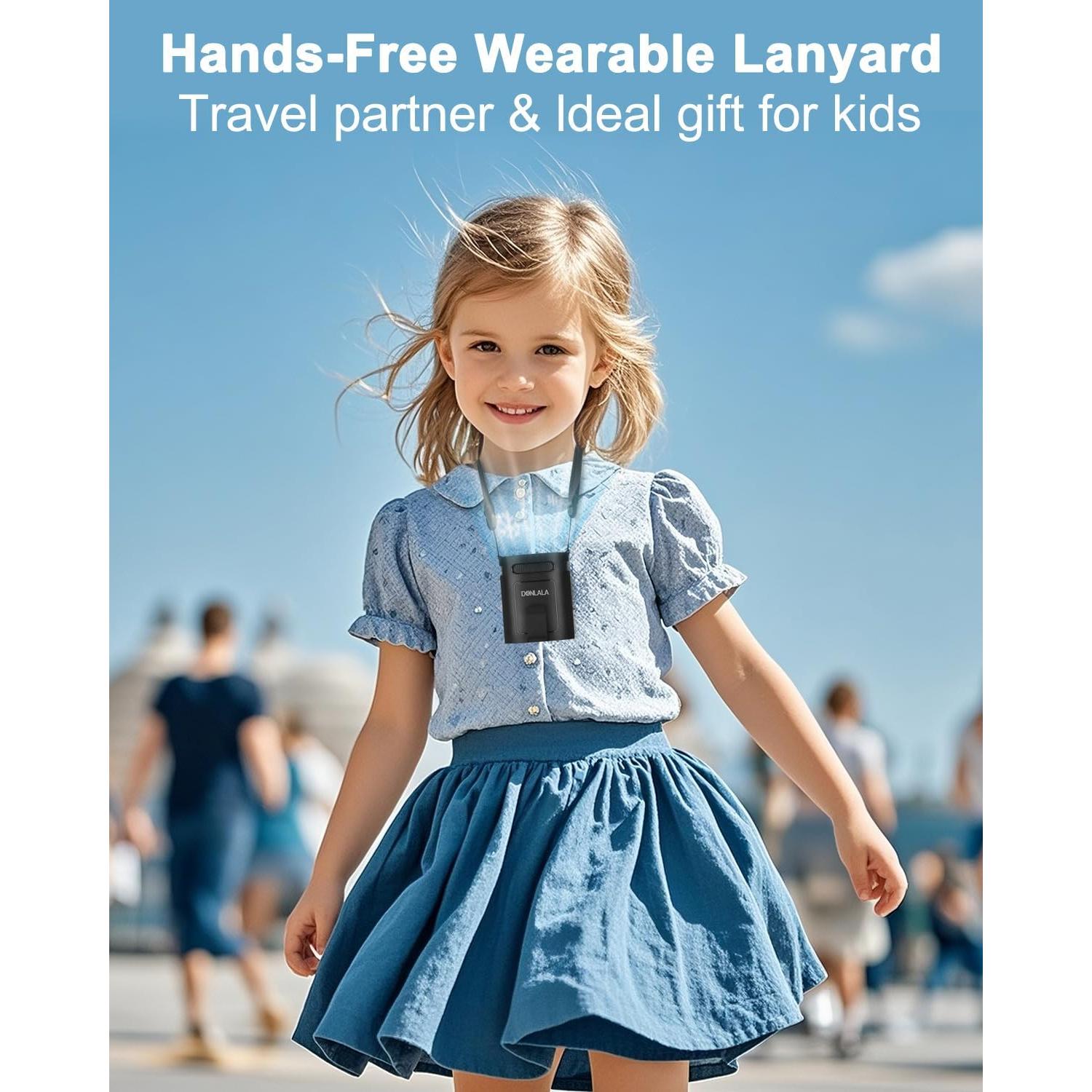 Ventilador Portátil Recargable Donlala 2025, Clip Cintura 4 Velocidades