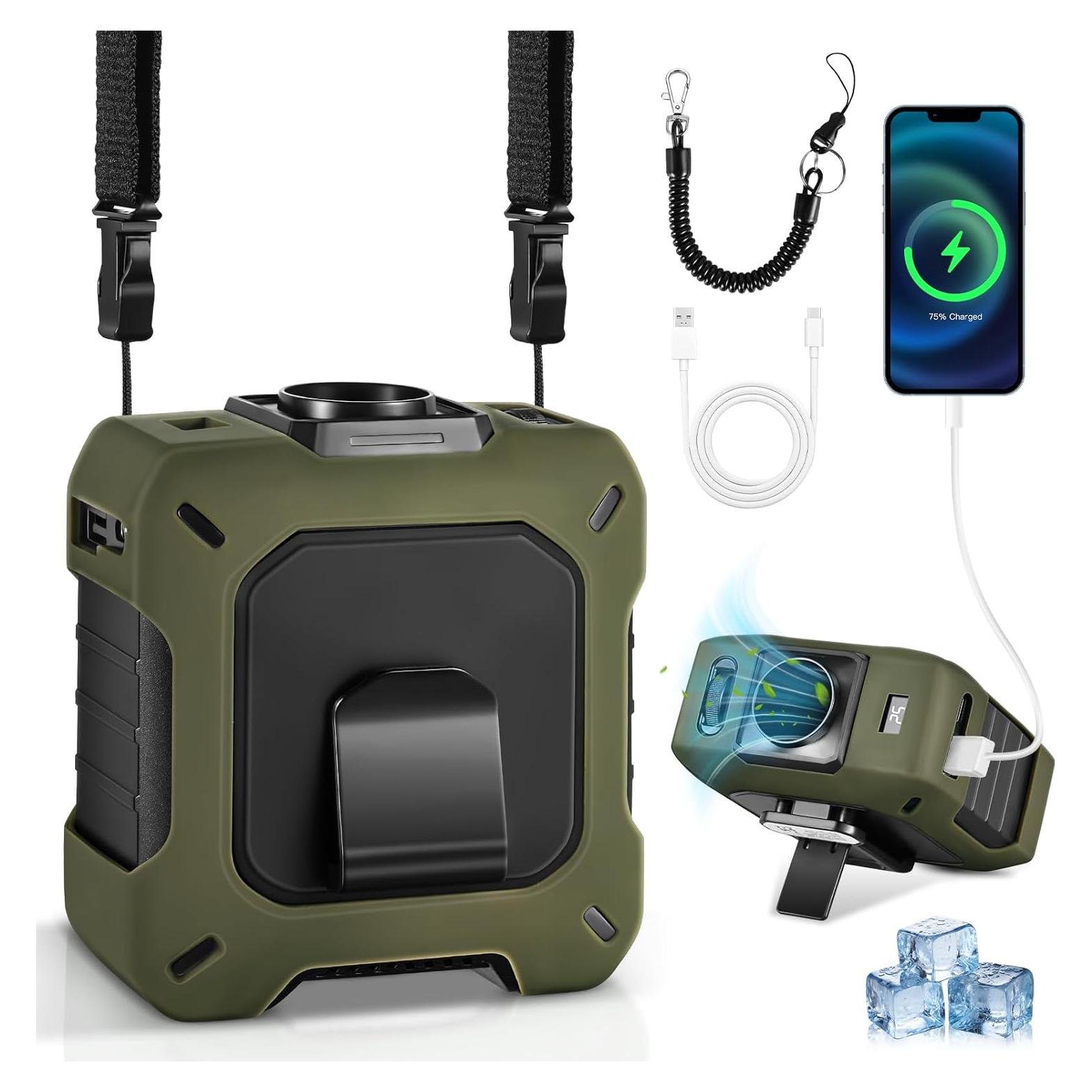 Ventilador Portátil GOSALISU 10400mAh Recargable 100 Velocidades