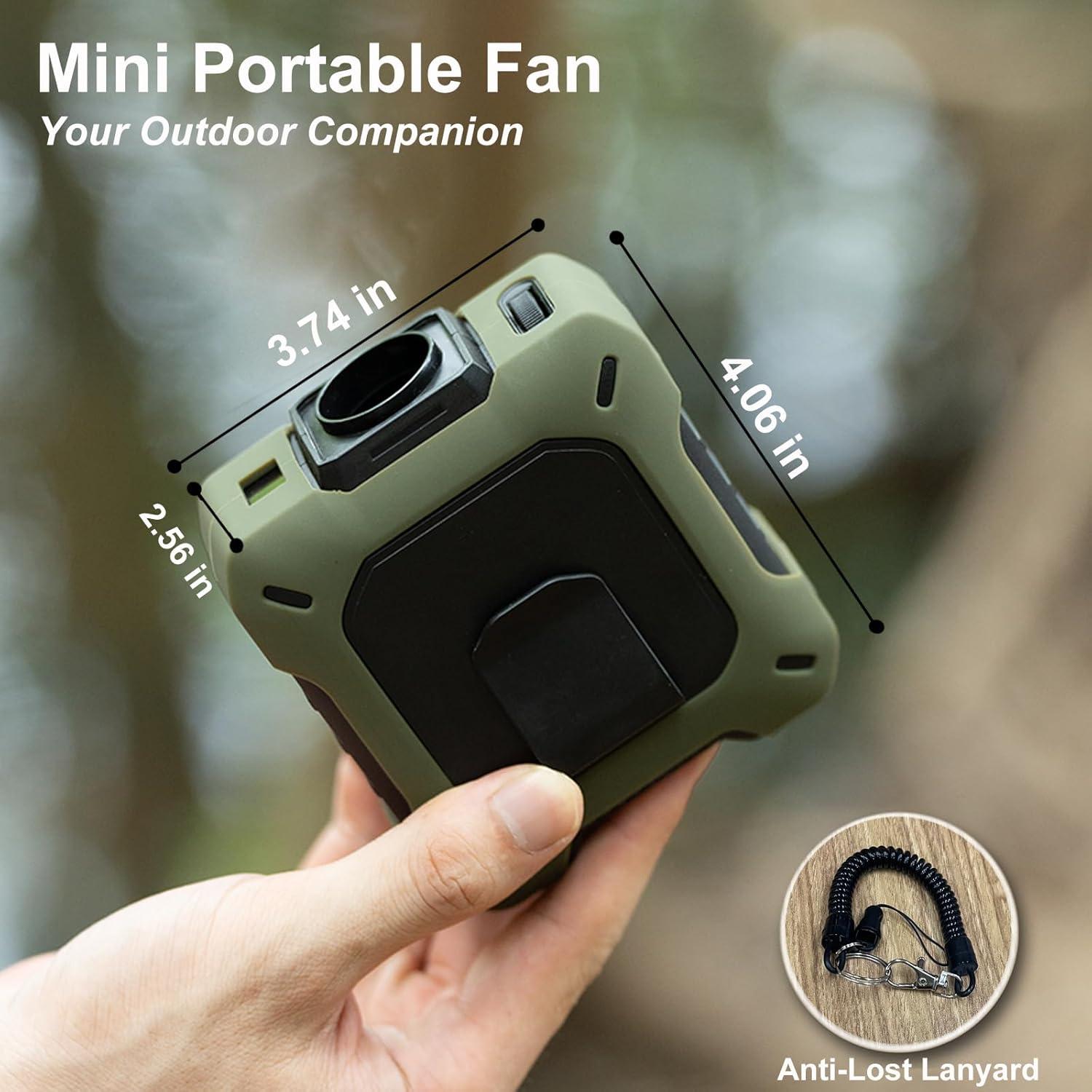 Ventilador Portátil GOSALISU 10400mAh Recargable 100 Velocidades