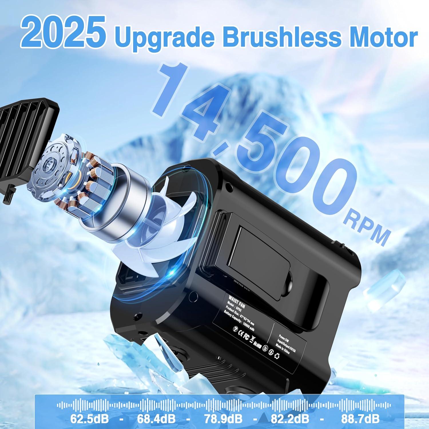 Ventilador portátil Sunoony BX-GF02 recargable 10000mAh 5 velocidades