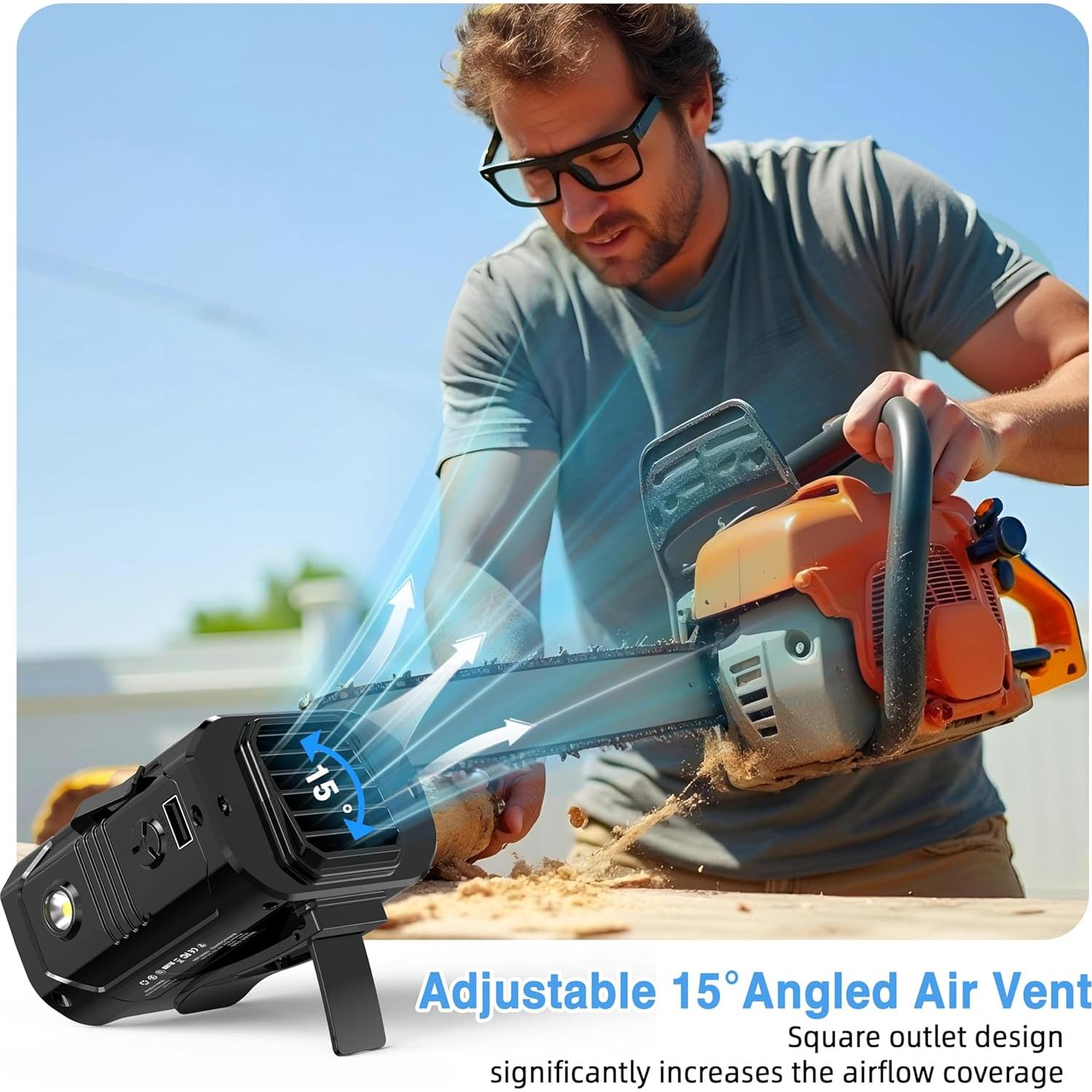 Ventilador portátil Sunoony BX-GF02 recargable 10000mAh 5 velocidades