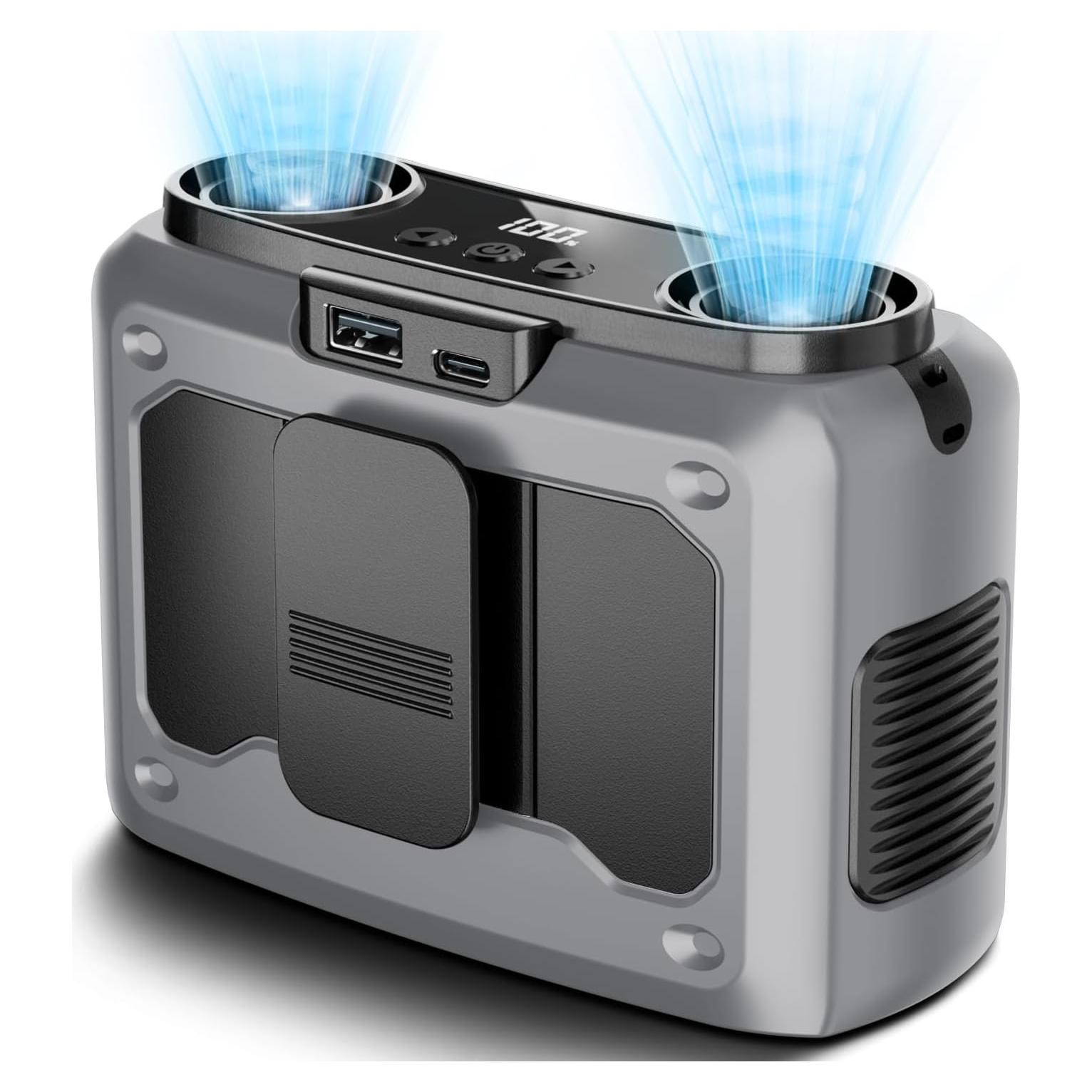 Ventilador Portátil de Cintura Wavmill FA-WS01 Gris 10 Velocidades