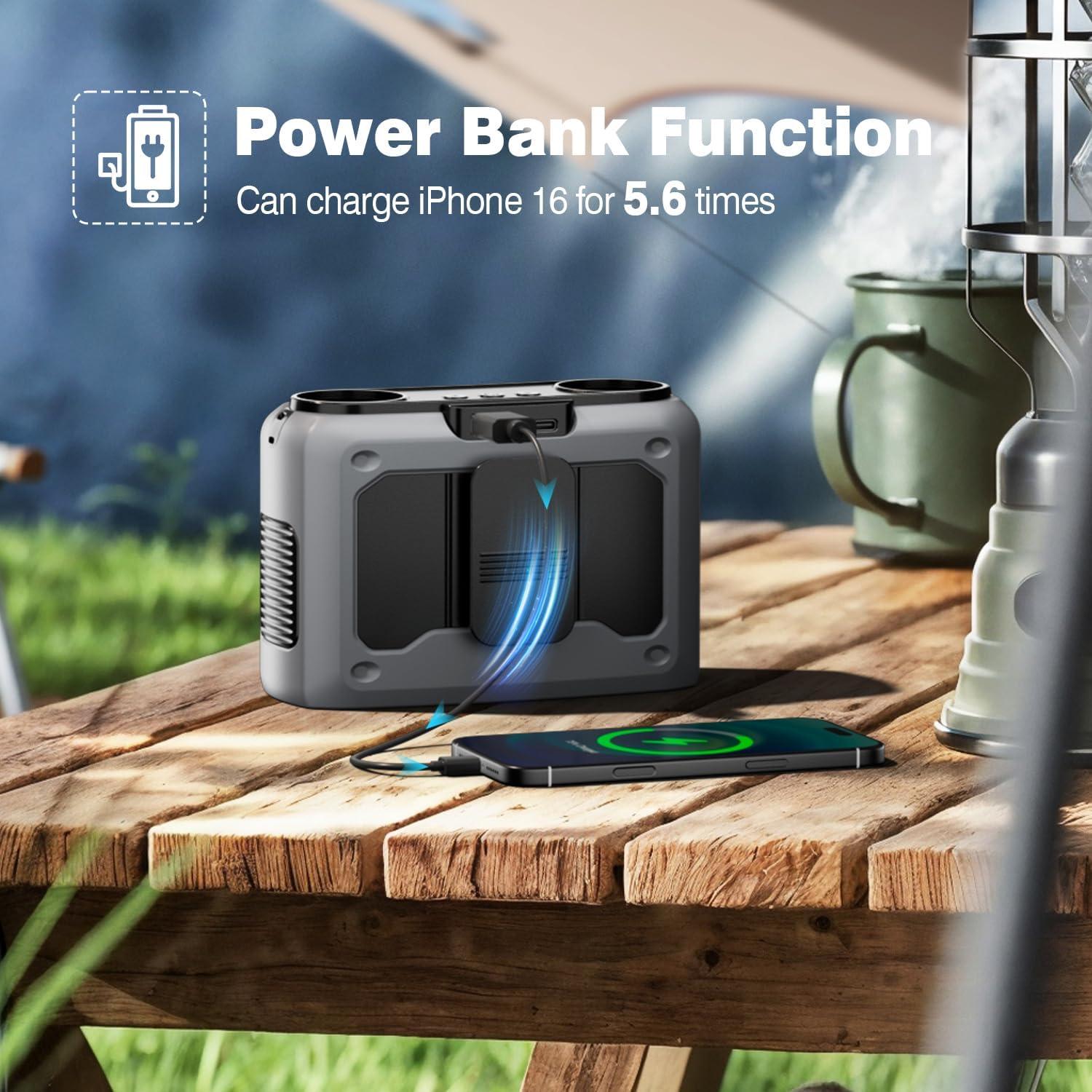 Ventilador Portátil de Cintura Wavmill FA-WS01 Gris 10 Velocidades