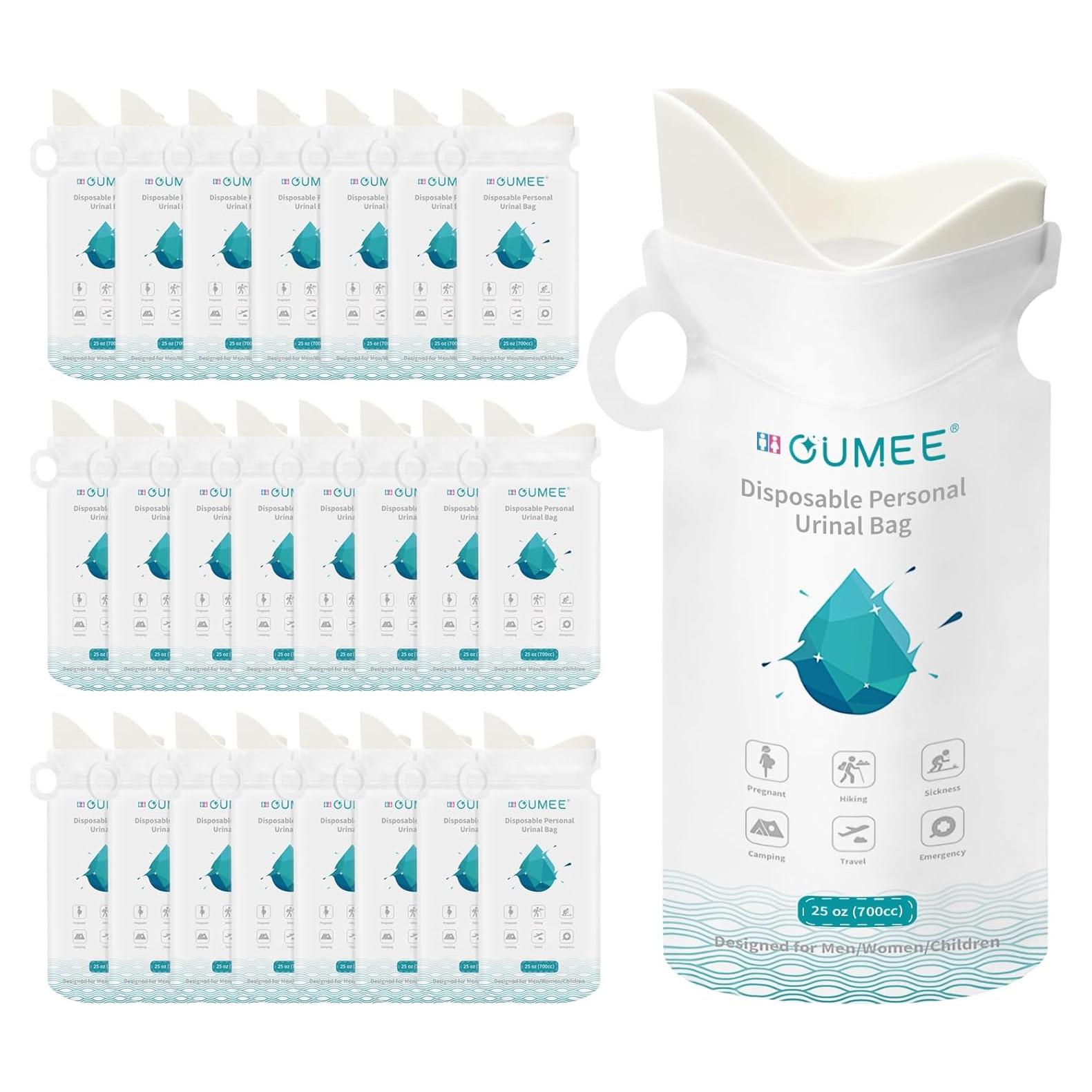 Bolsas de Orina Desechables OUMEE 700 ML Unisex 20 Pcs