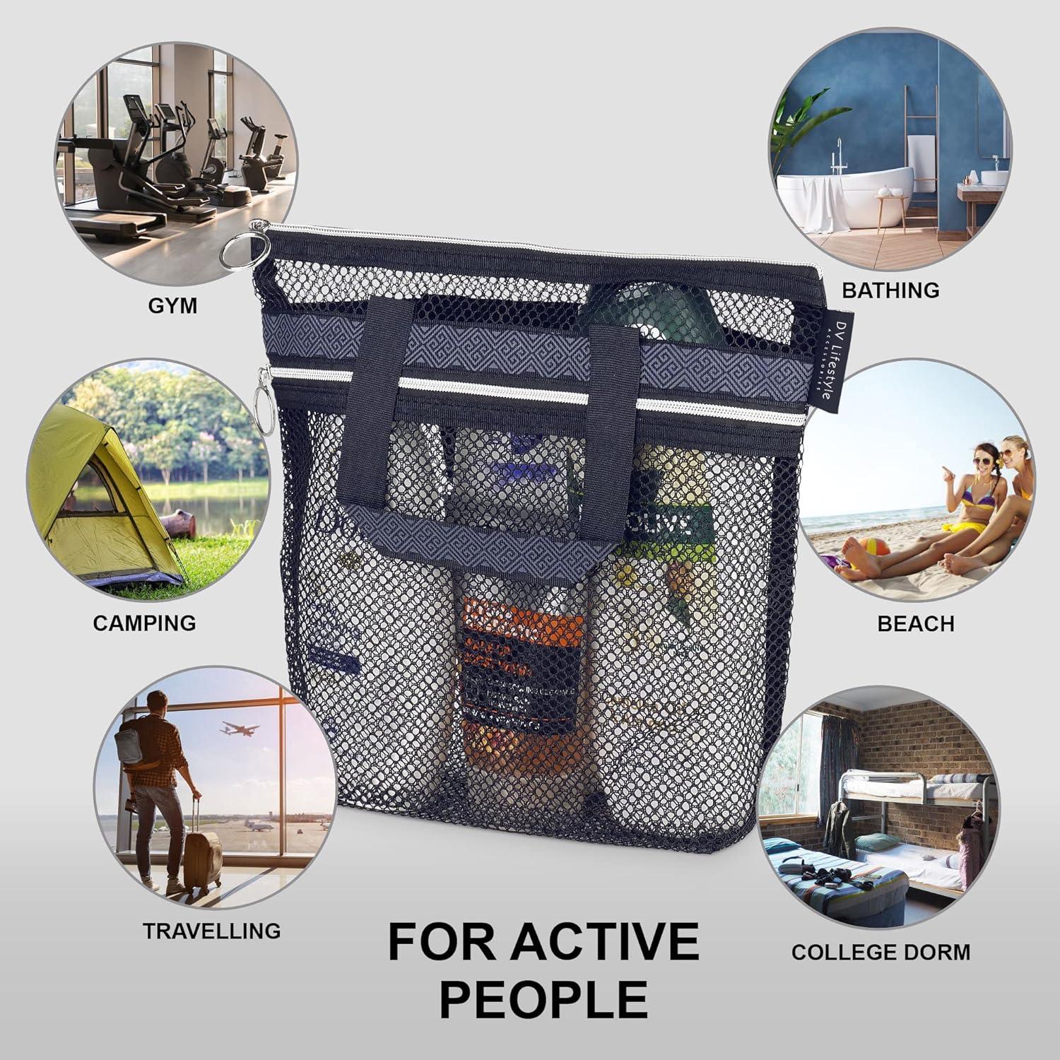 Caddy de Ducha DV Lifestyle Negro Plegable 25.9x25.4 cm