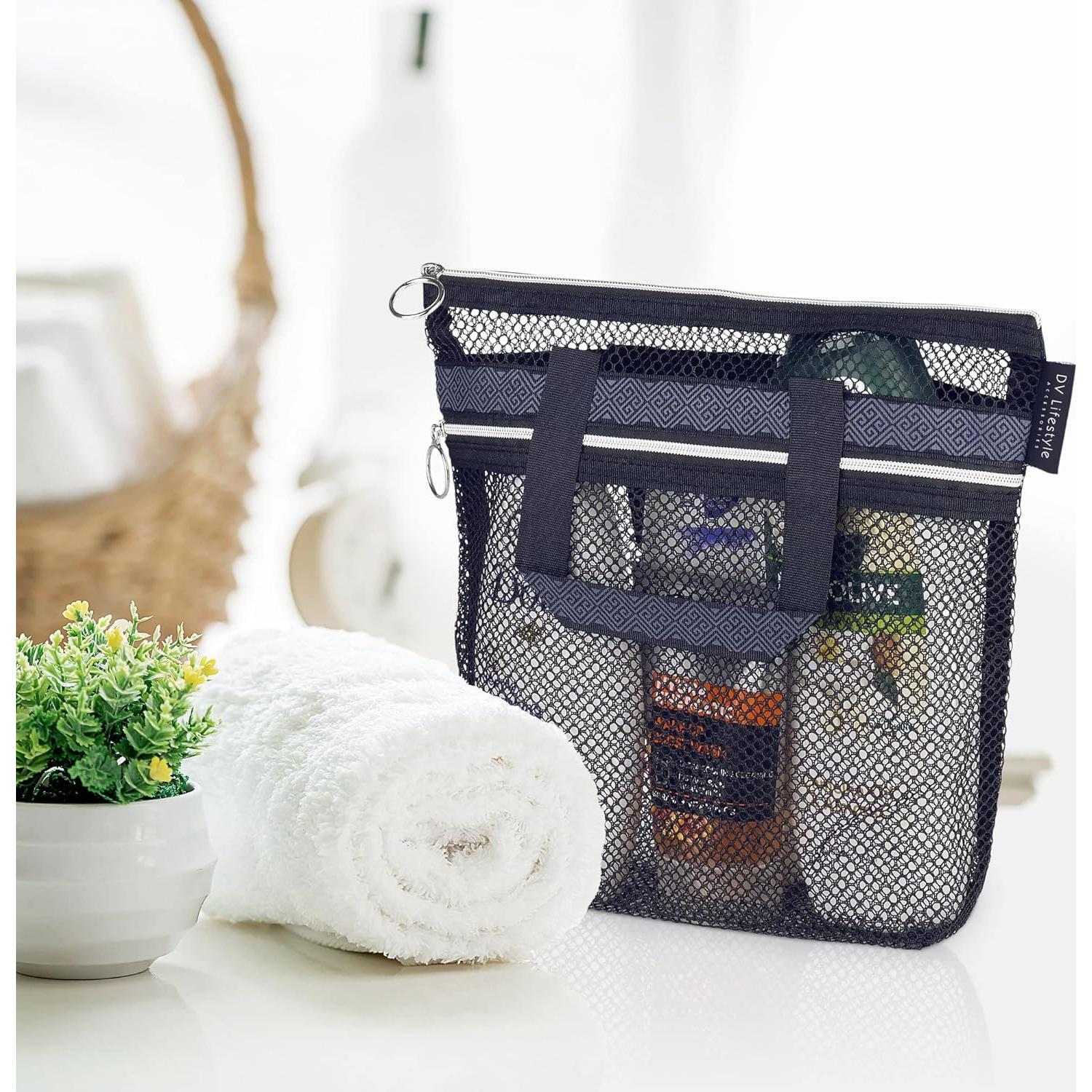 Caddy de Ducha DV Lifestyle Negro Plegable 25.9x25.4 cm