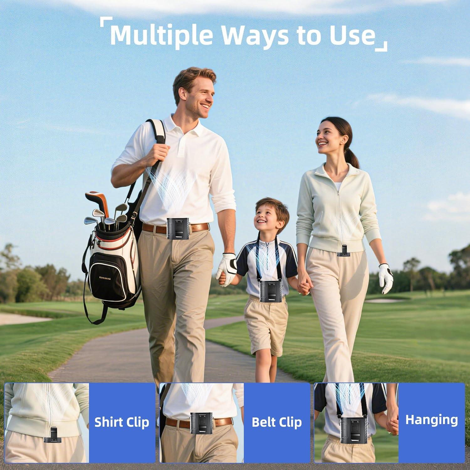 Ventilador de Cintura Portátil DEALGADGETS 10000mAh 4 Velocidades