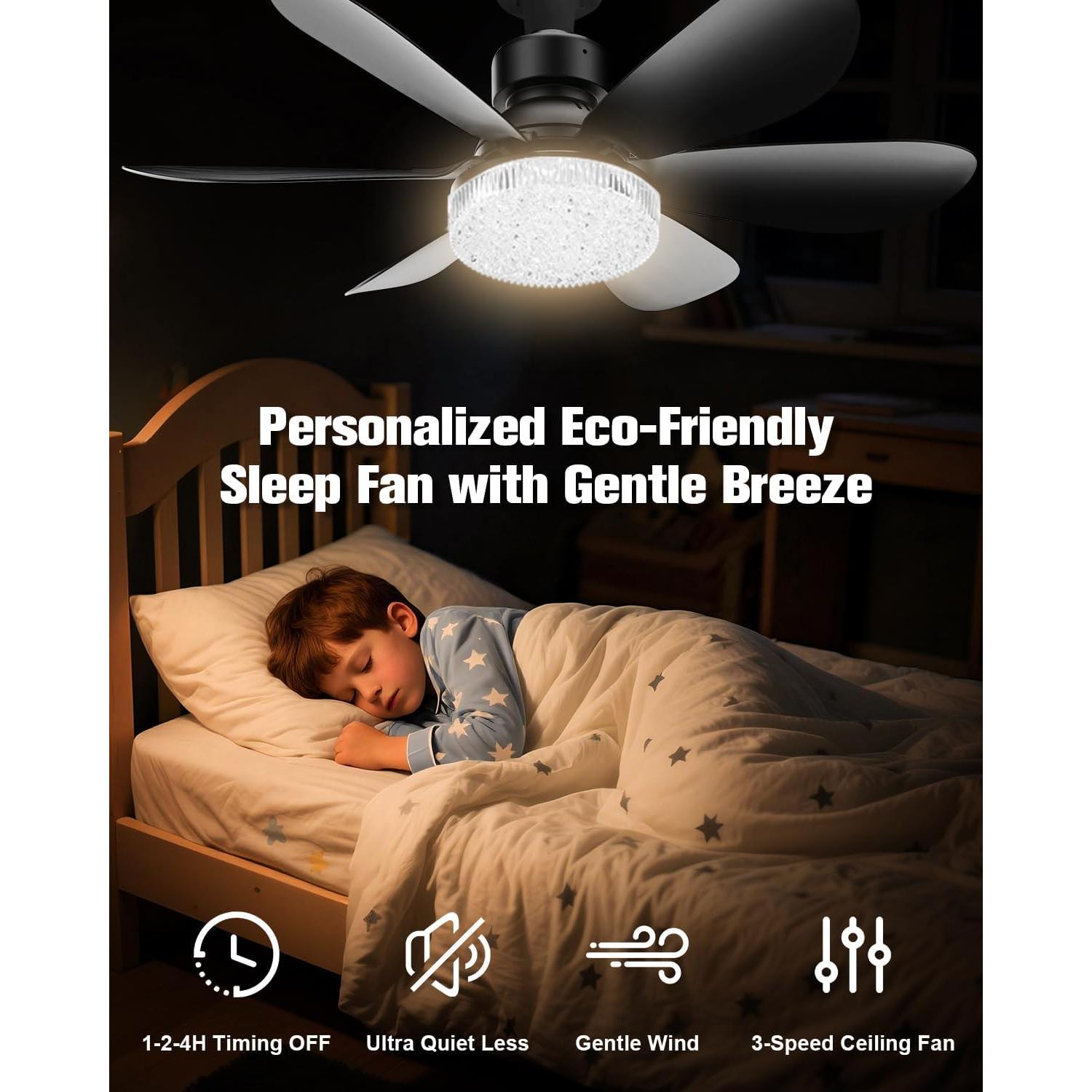 Ventilador de Techo MIMIRGB con Luz y Control Remoto 40W