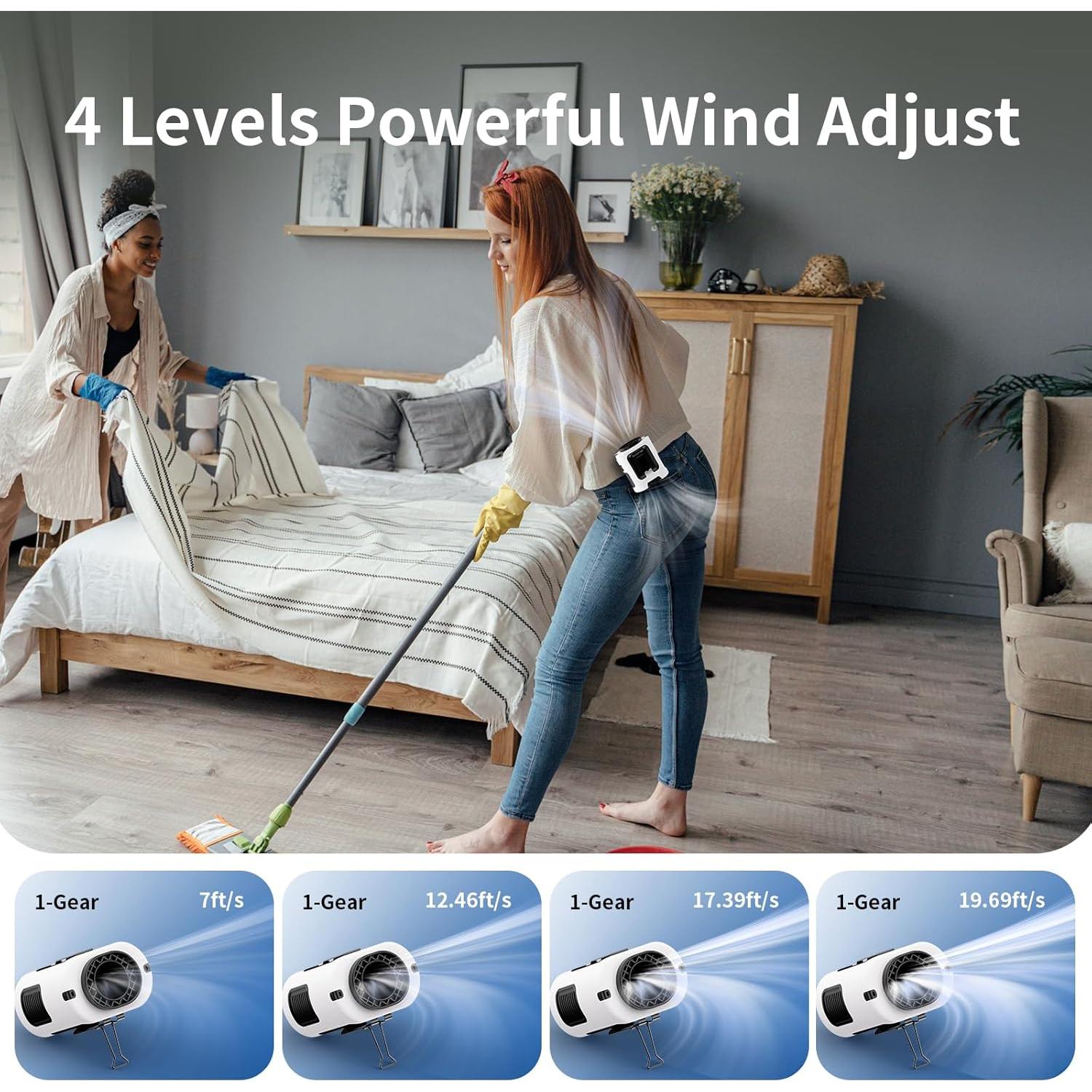 Ventilador de Cintura Portátil Socool K100 5000mAh 4 Velocidades