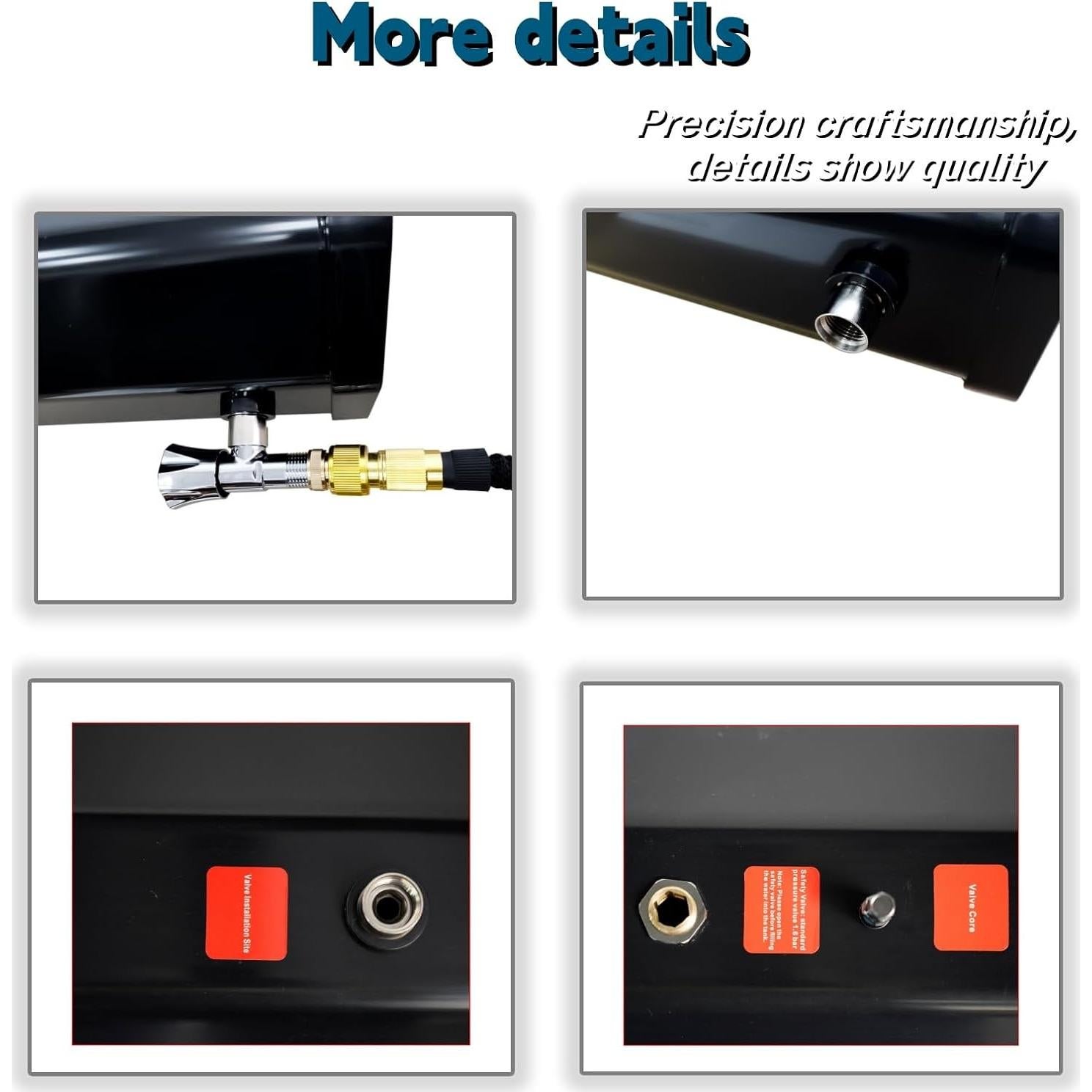 Tanque de Agua Presurizado Mustrod 30 Litros para Ducha Camping