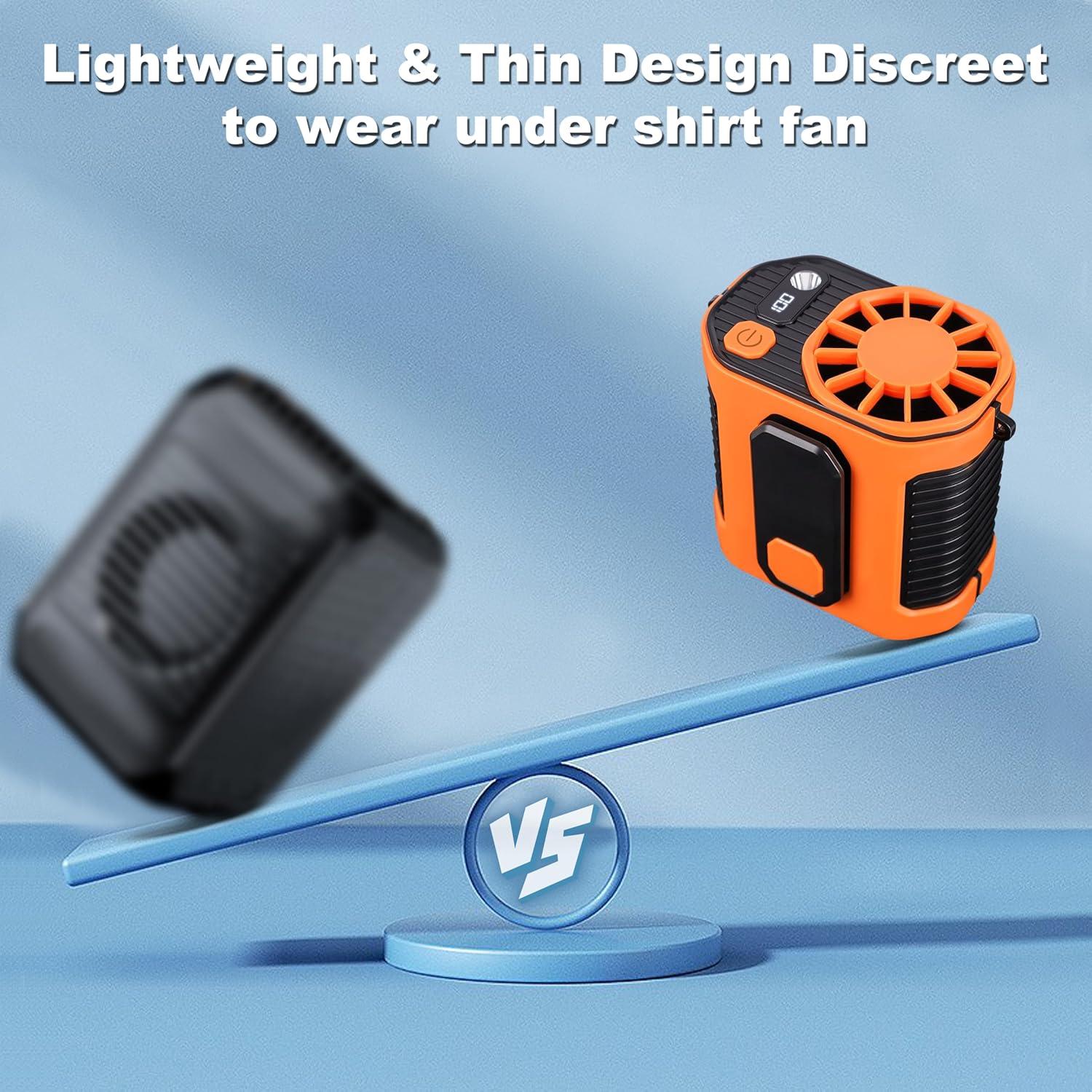 Ventilador de Cintura Portátil FOTN WF, 10 Velocidades, Recargable