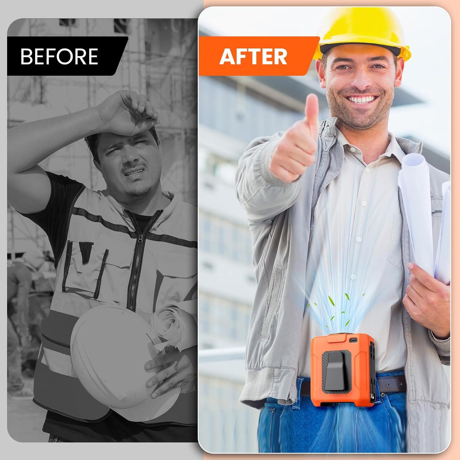 Ventilador de Cintura Portátil Fotgear 5 Velocidades 10000mAh