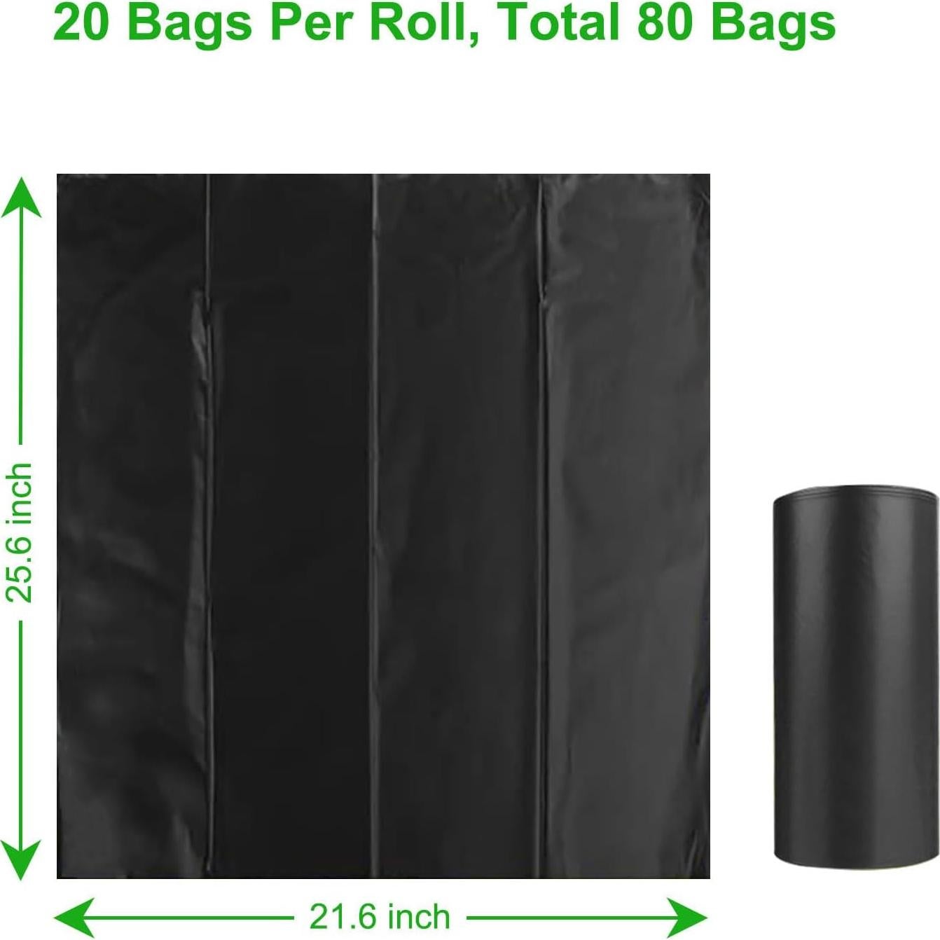 80 Bolsas Biodegradables TAGLUMO para Inodoro Camping 8 Gal