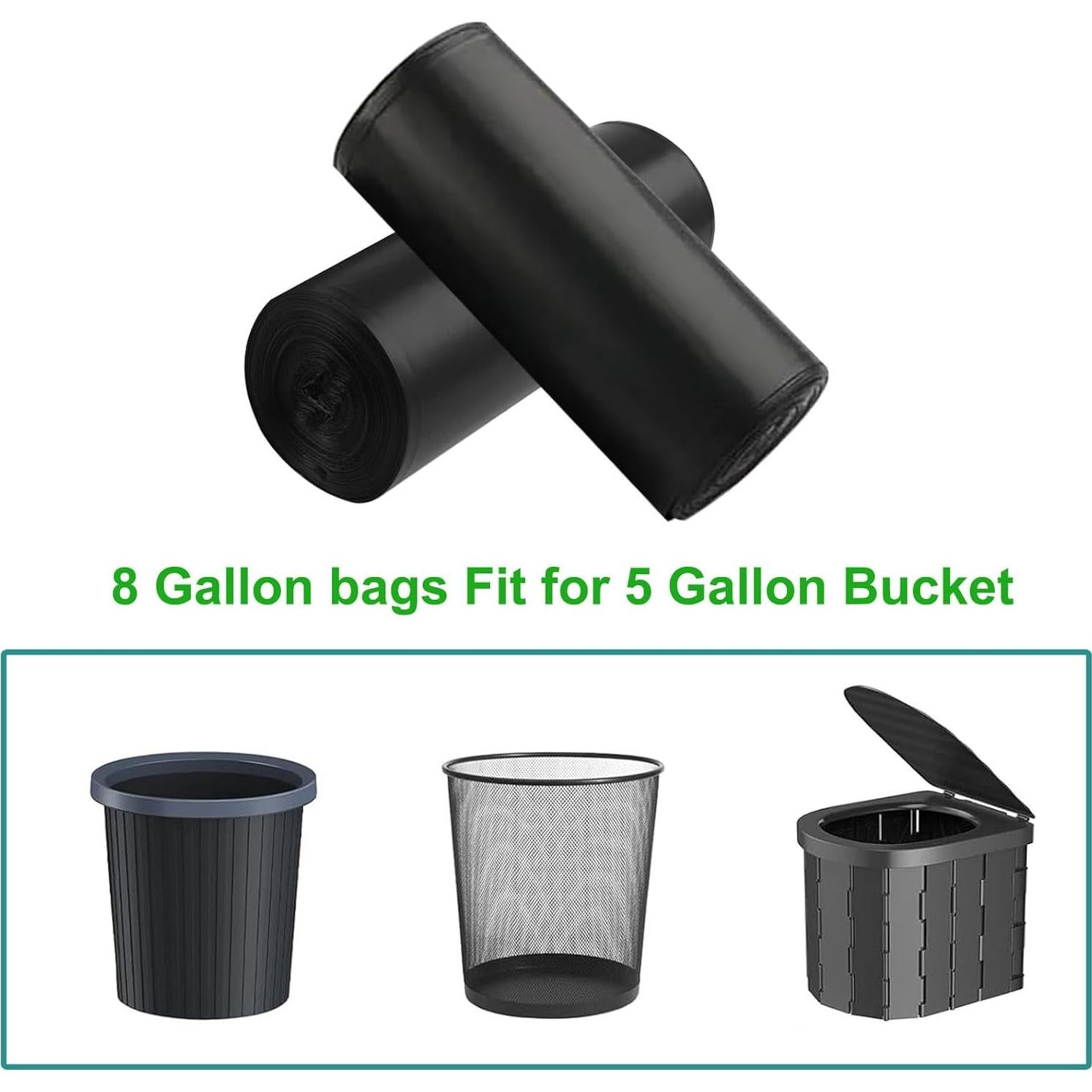 80 Bolsas Biodegradables TAGLUMO para Inodoro Camping 8 Gal