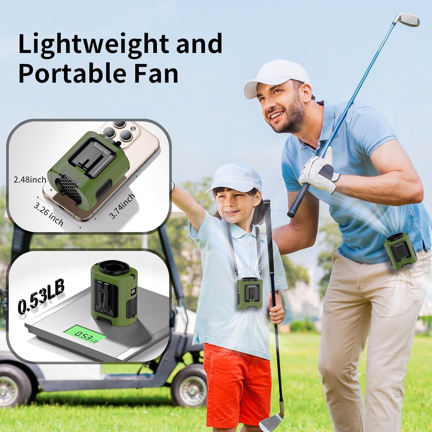 Ventilador de Cintura Socool K100 Portátil 5000mAh 4 Velocidades