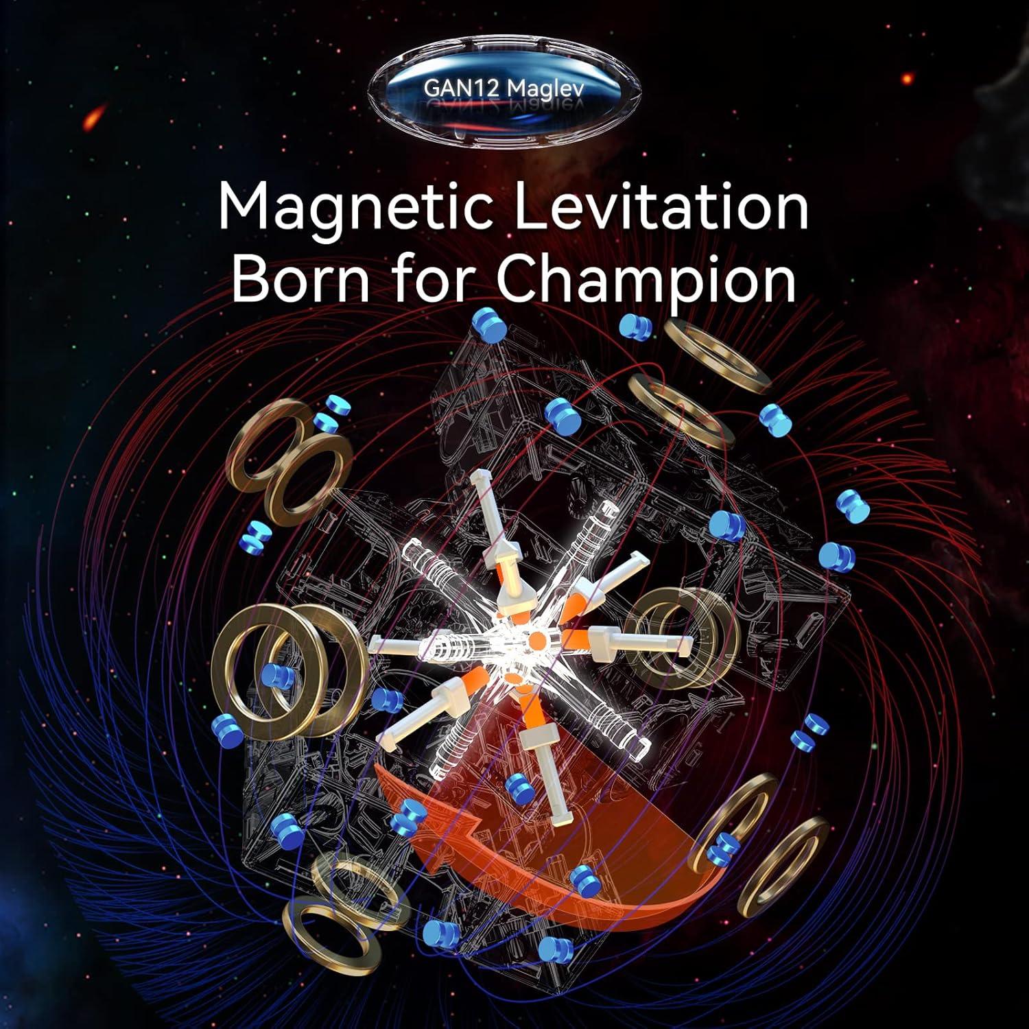 Cubo de Velocidad GAN 12 Maglev 5.08cm Sin Pegatinas