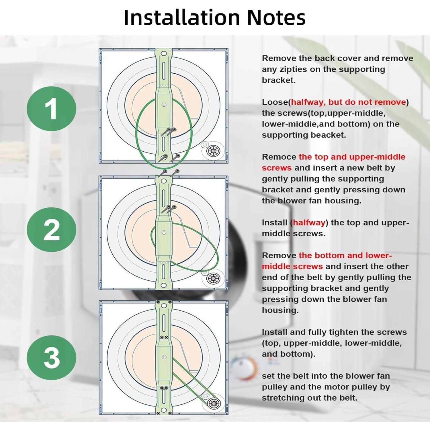 Correa Ventilador Secador Portátil Superbobi PAN725SF