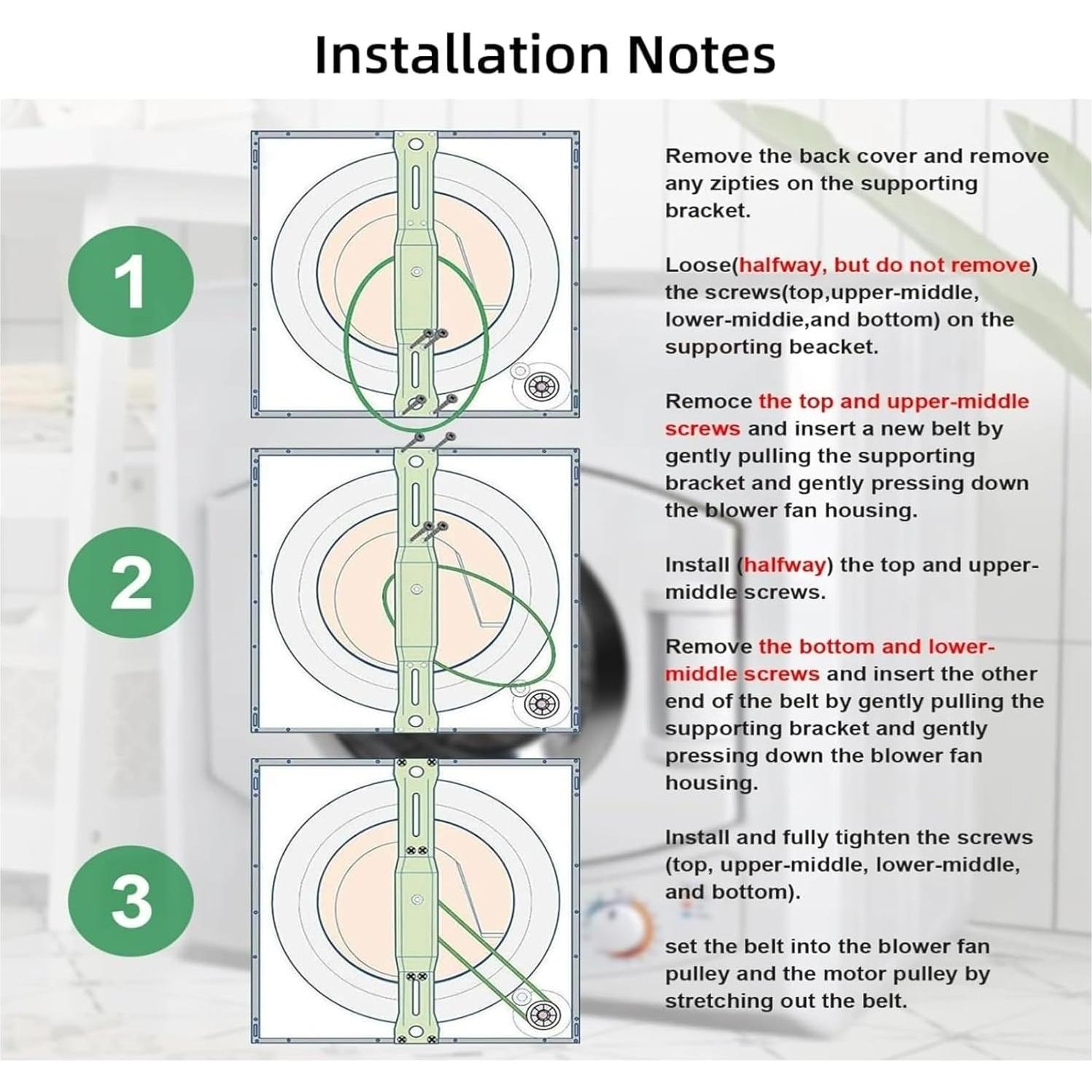 Correa para Secador SuperDi PAN40SF SYD-40E Verde