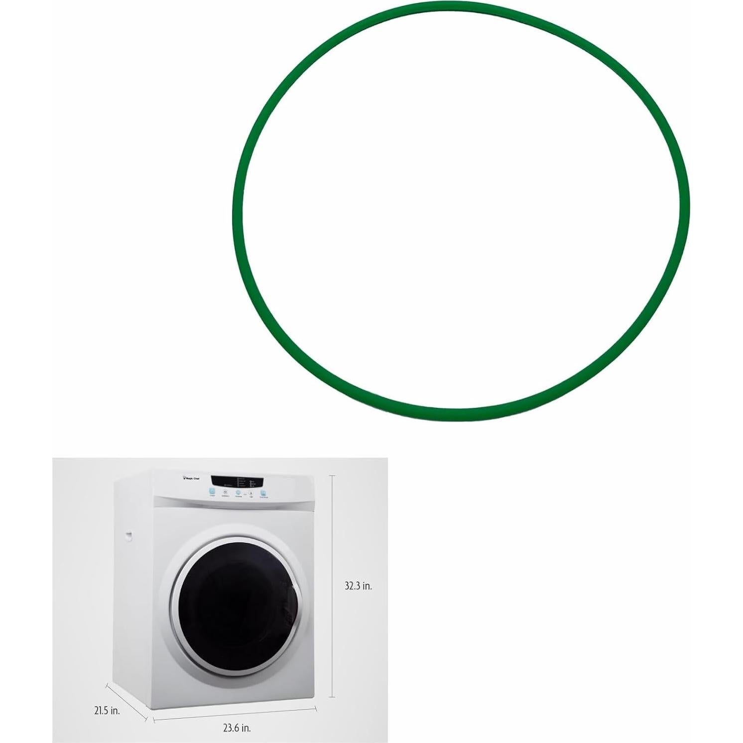 Correa de Ventilador para Secadora Magic Chef MCSDRY35W 12.45x9.02cm