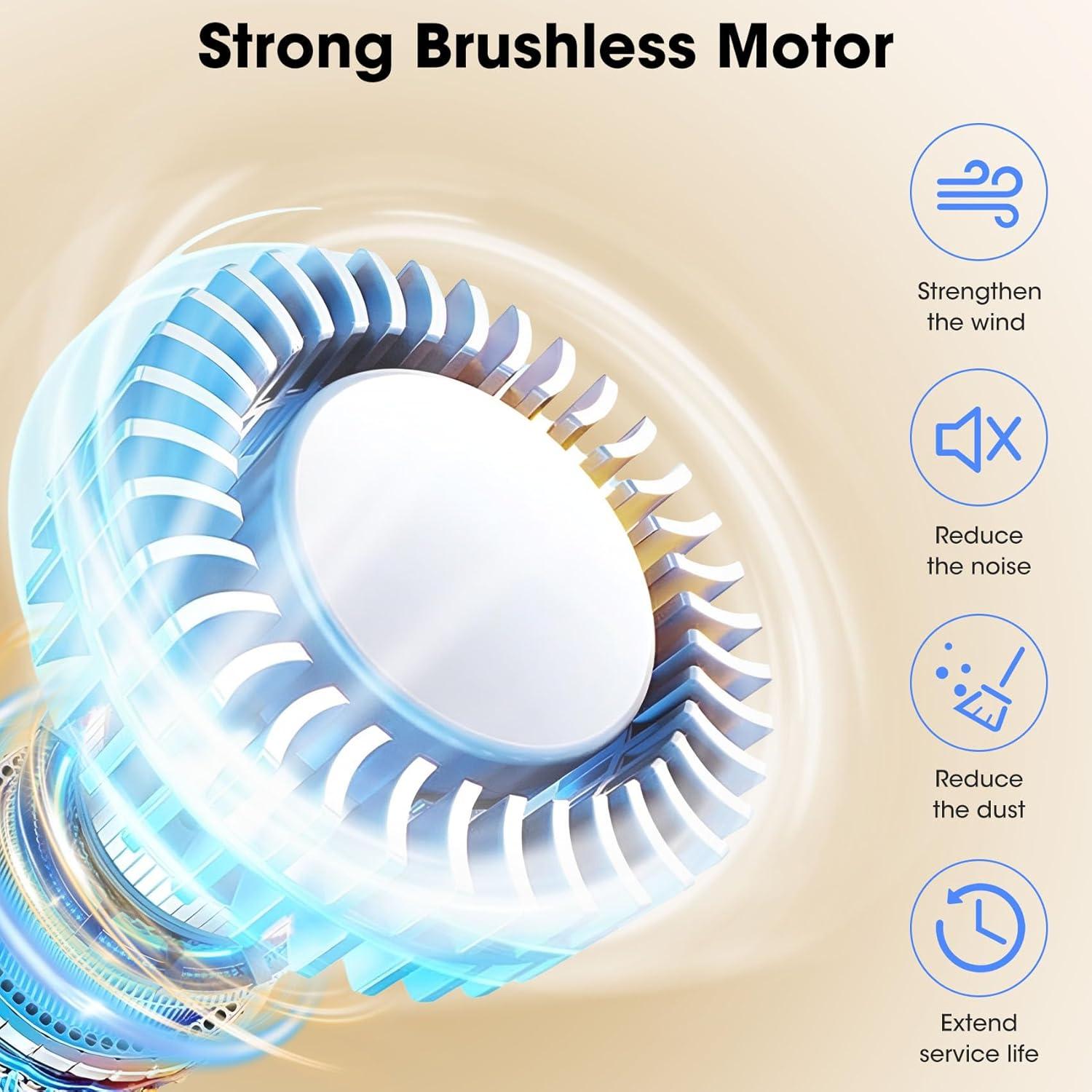 Ventilador Personal Portátil Deller YBFS-02 8000mAh 3 Velocidades