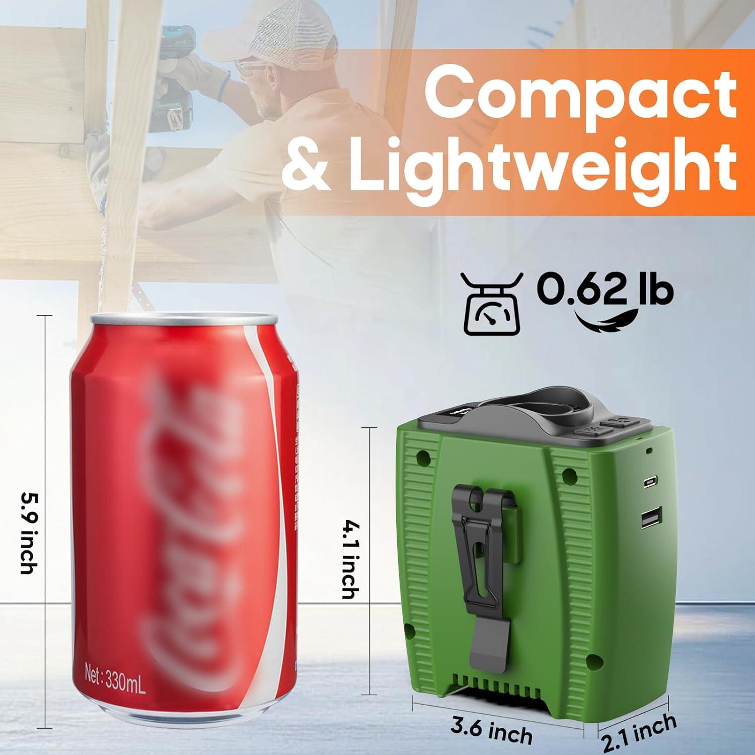 Ventilador de Cintura Portátil Multper 10000mAh 5 Velocidades