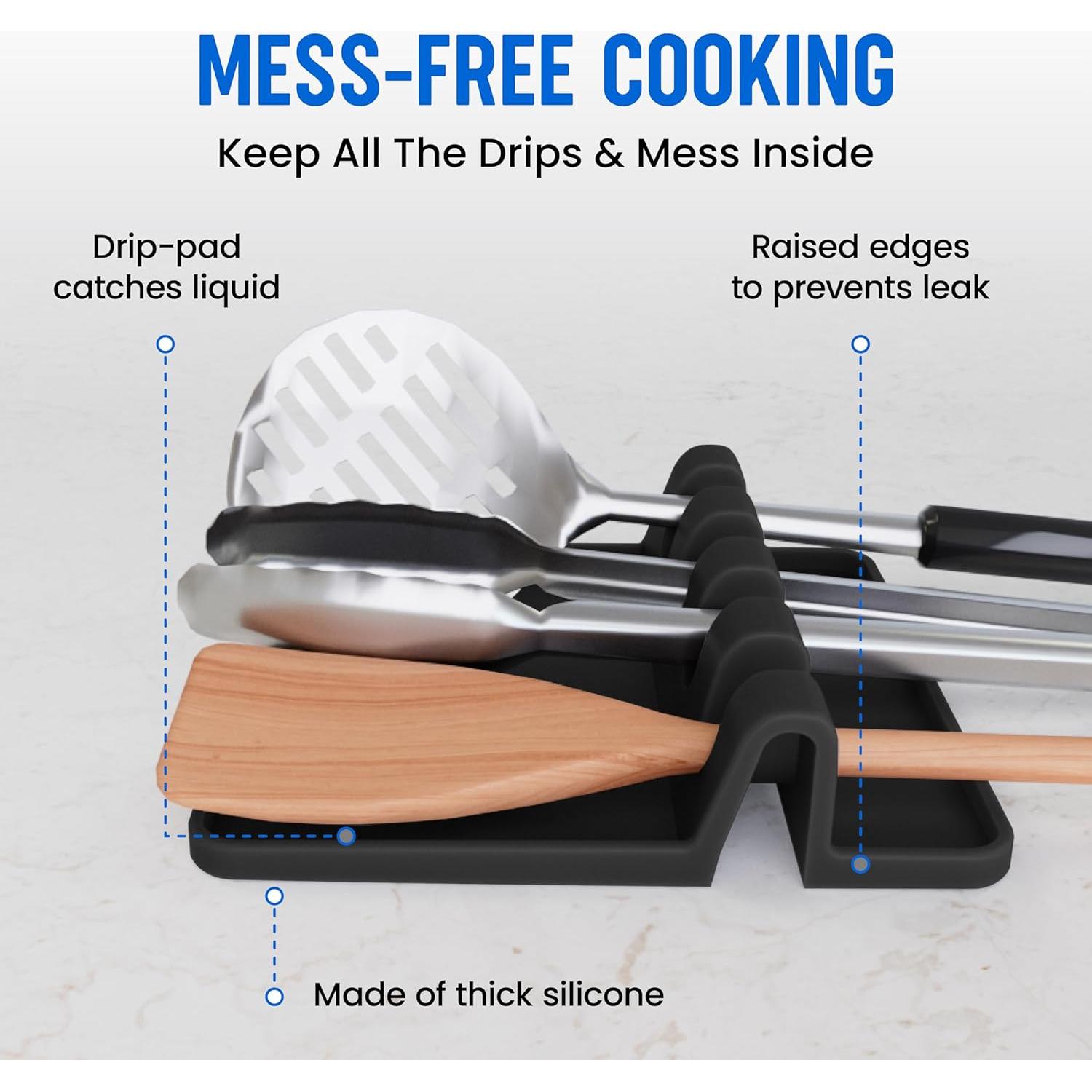 Soporte de Cuchara de Silicona Cooler Kitchen - 2 Piezas