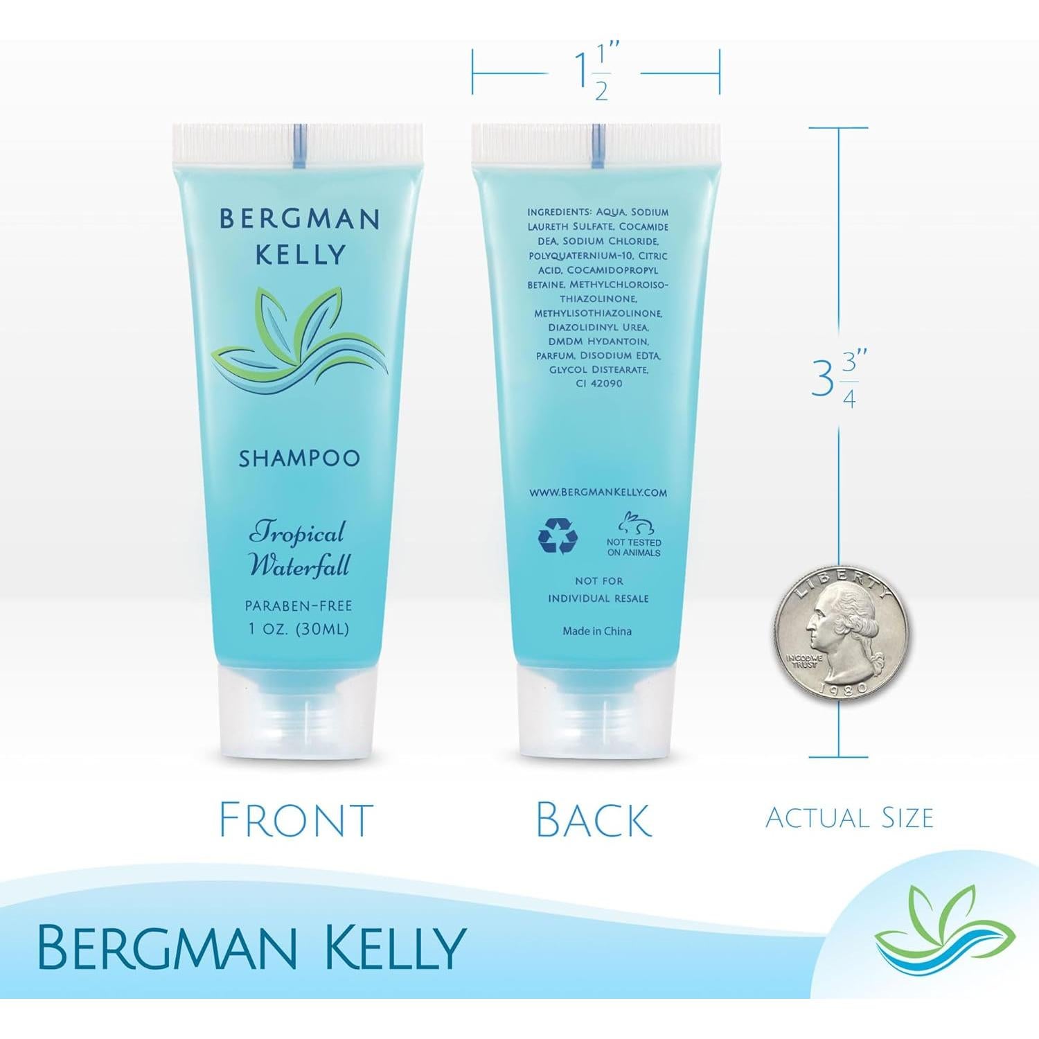 Amenidades de Hotel Bergman Kelly - 125 Piezas 1 oz