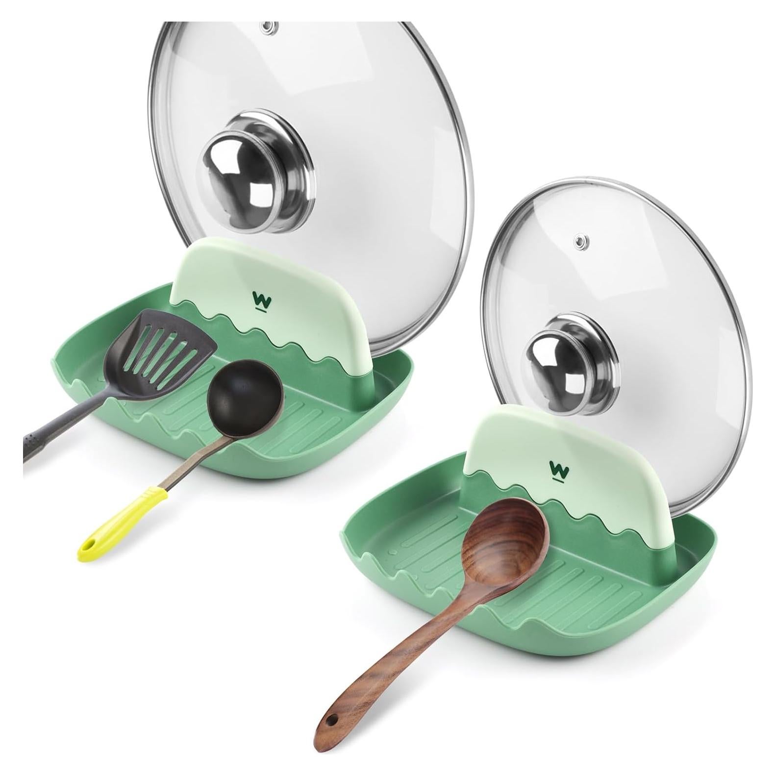 Soporte para Cucharas y Tapas WINKIO - 2 Piezas Verde