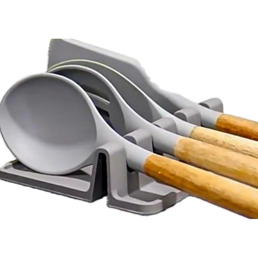 Descanso de Utensilios de Silicona Antideslizante 21.6x11.4cm