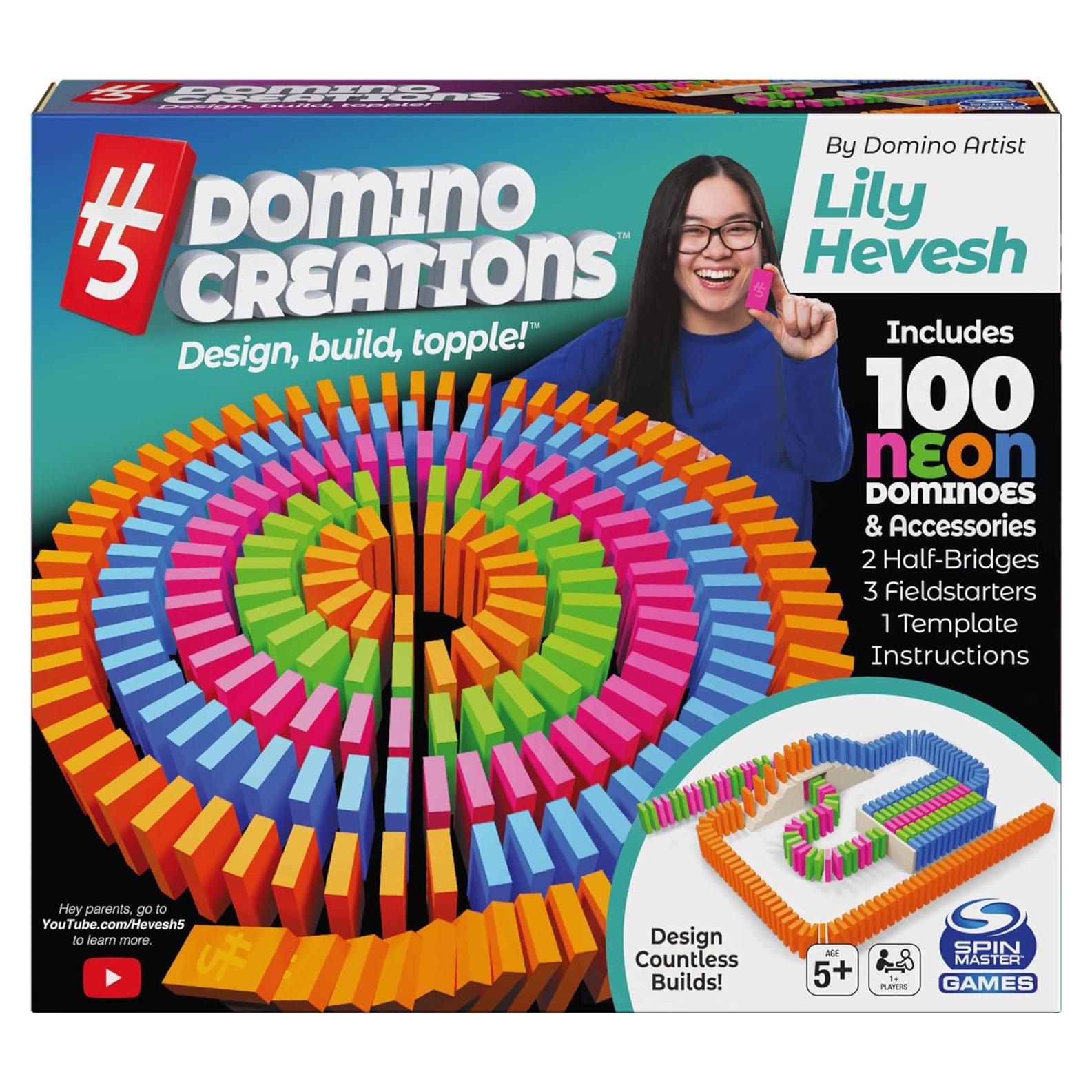Dominó Neón Spin Master 100 Piezas Juguete Educativo
