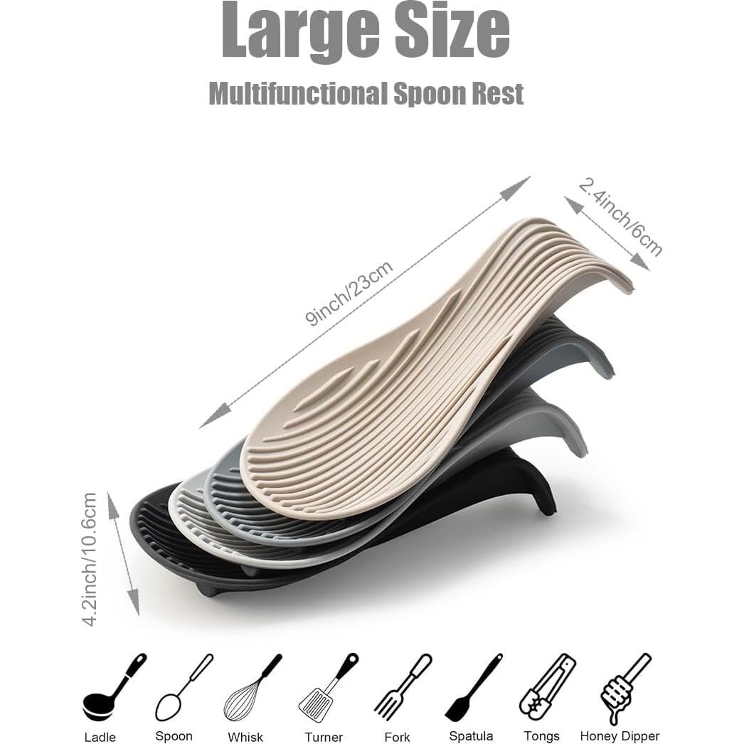 Soporte de Cuchara de Silicona IYOOH Antideslizante 12x6.5 cm