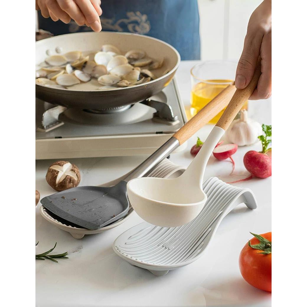 Soporte de Cuchara de Silicona IYOOH Antideslizante 12x6.5 cm