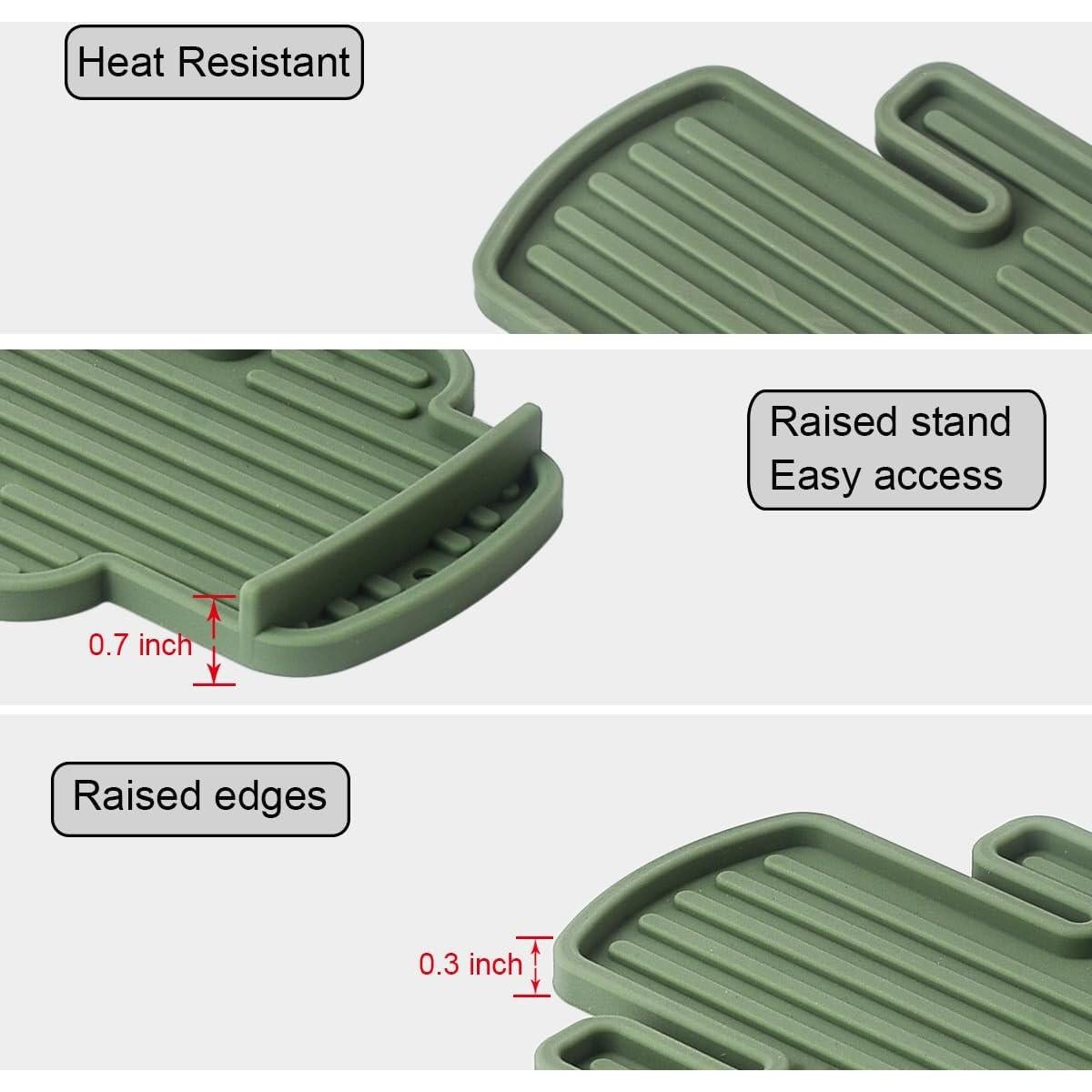Soporte de Cuchara de Silicona JM Cactus Verde 16,5x12,9cm