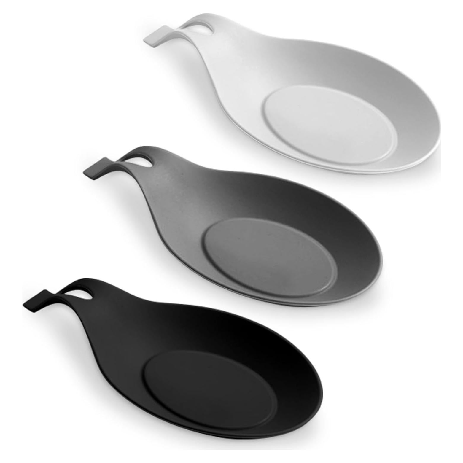 Paquete de 3 Soportes de Cuchara de Silicona Jeukwud