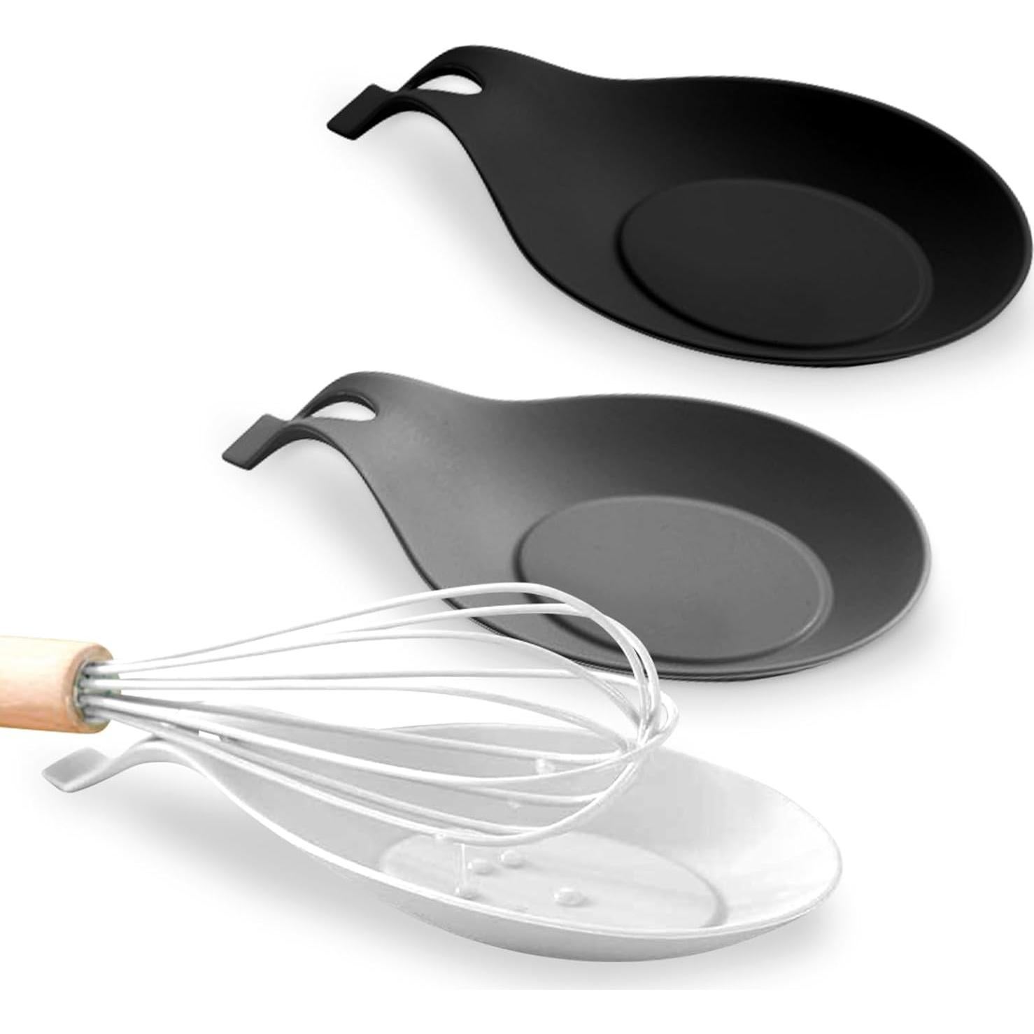 Paquete de 3 Soportes de Cuchara de Silicona Jeukwud