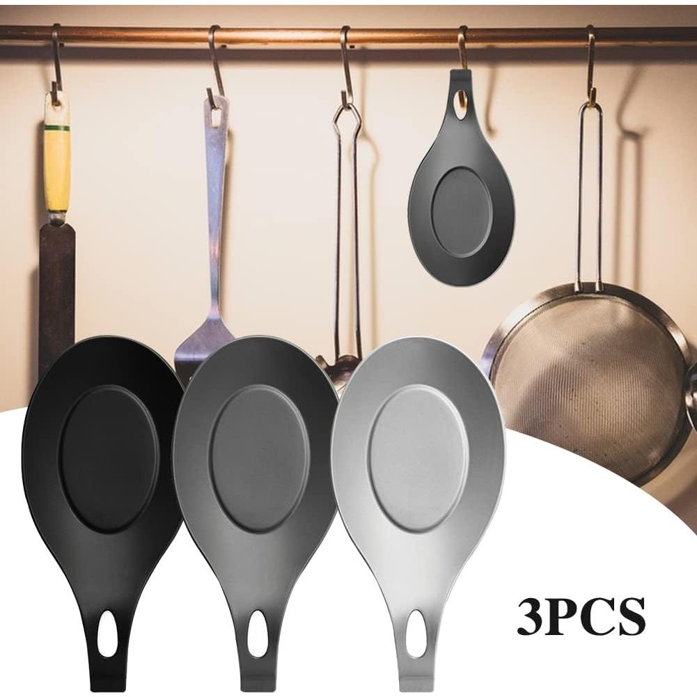 Soporte para Cucharas de Silicona iayokocc 3 Pcs Resistente al Calor