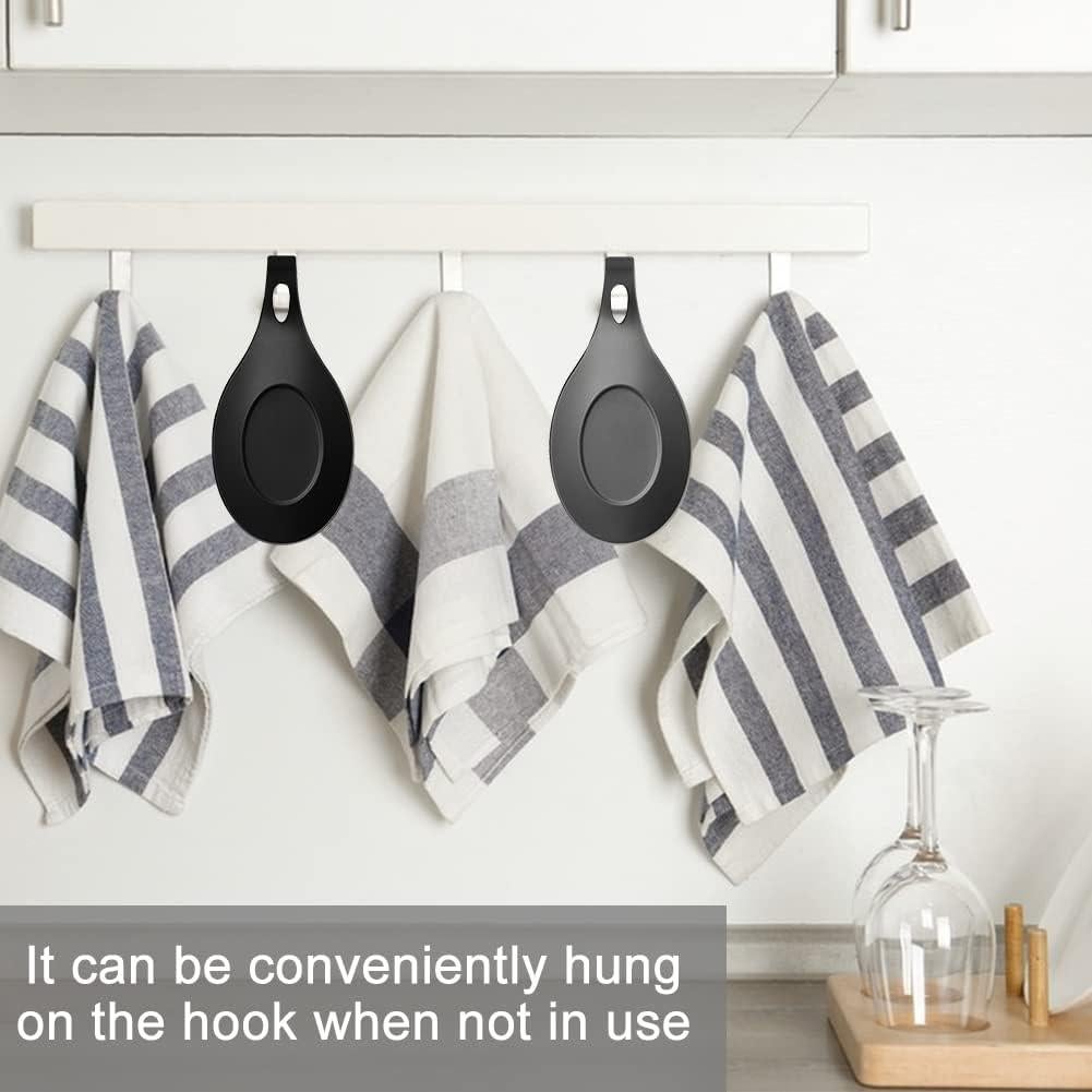 Soporte de Cuchara de Silicona SYCOOVEN 3 Pcs Resistente