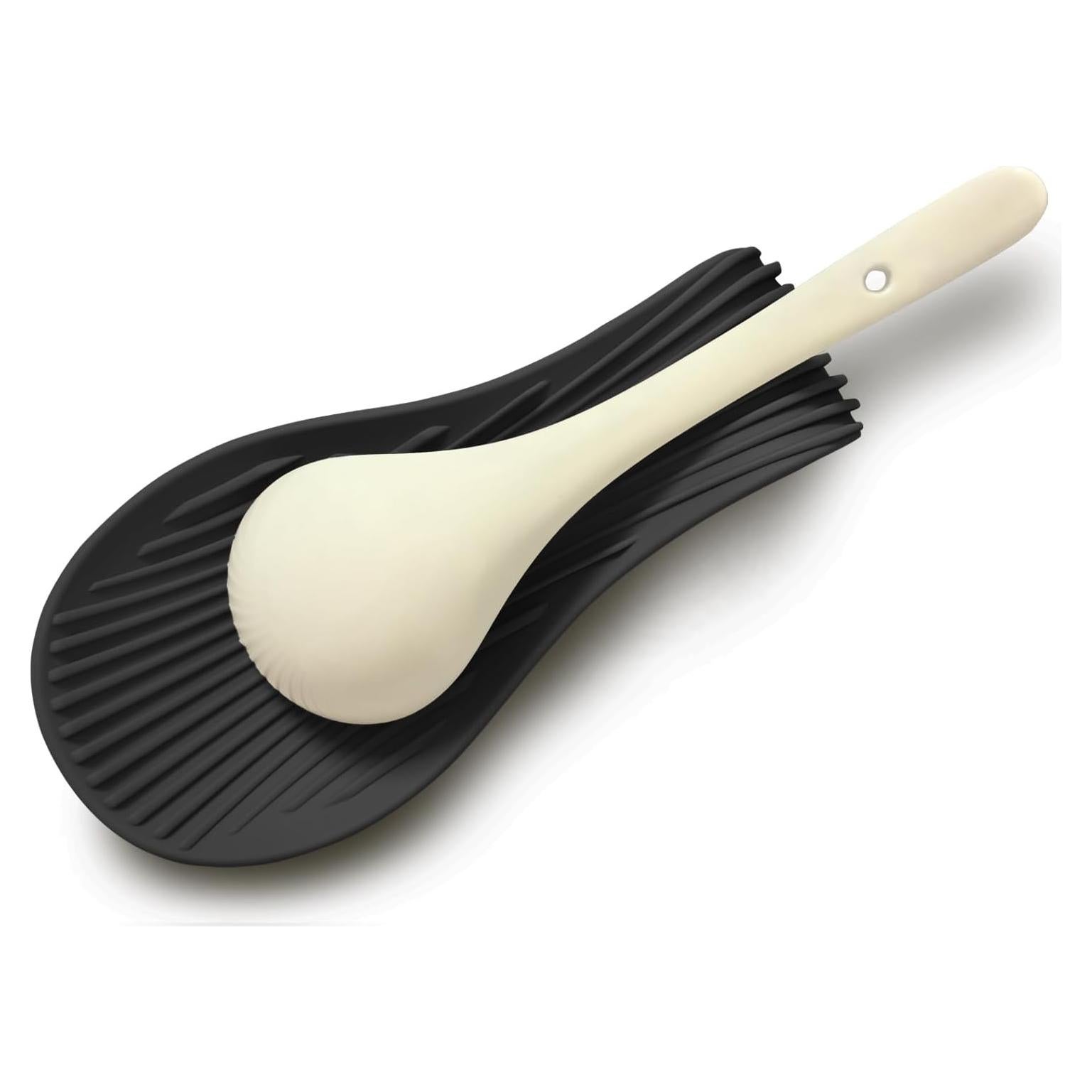 Soporte para Cuchara de Cocina Gzummer Silicona Negro 22,86 cm