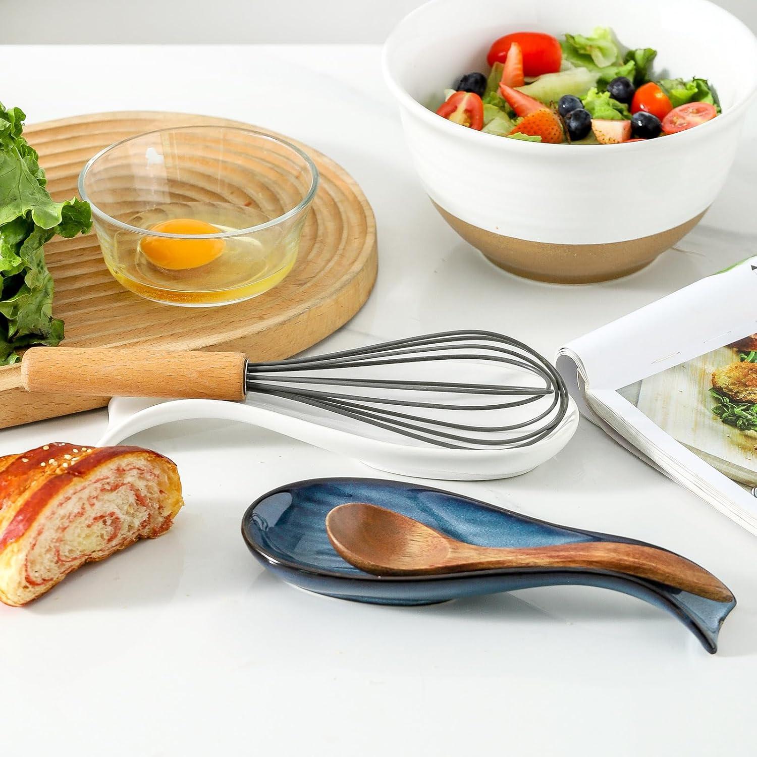 Soporte de Cuchara Cerámica Tikooere Azul 22,1 cm Apto Lavavajillas