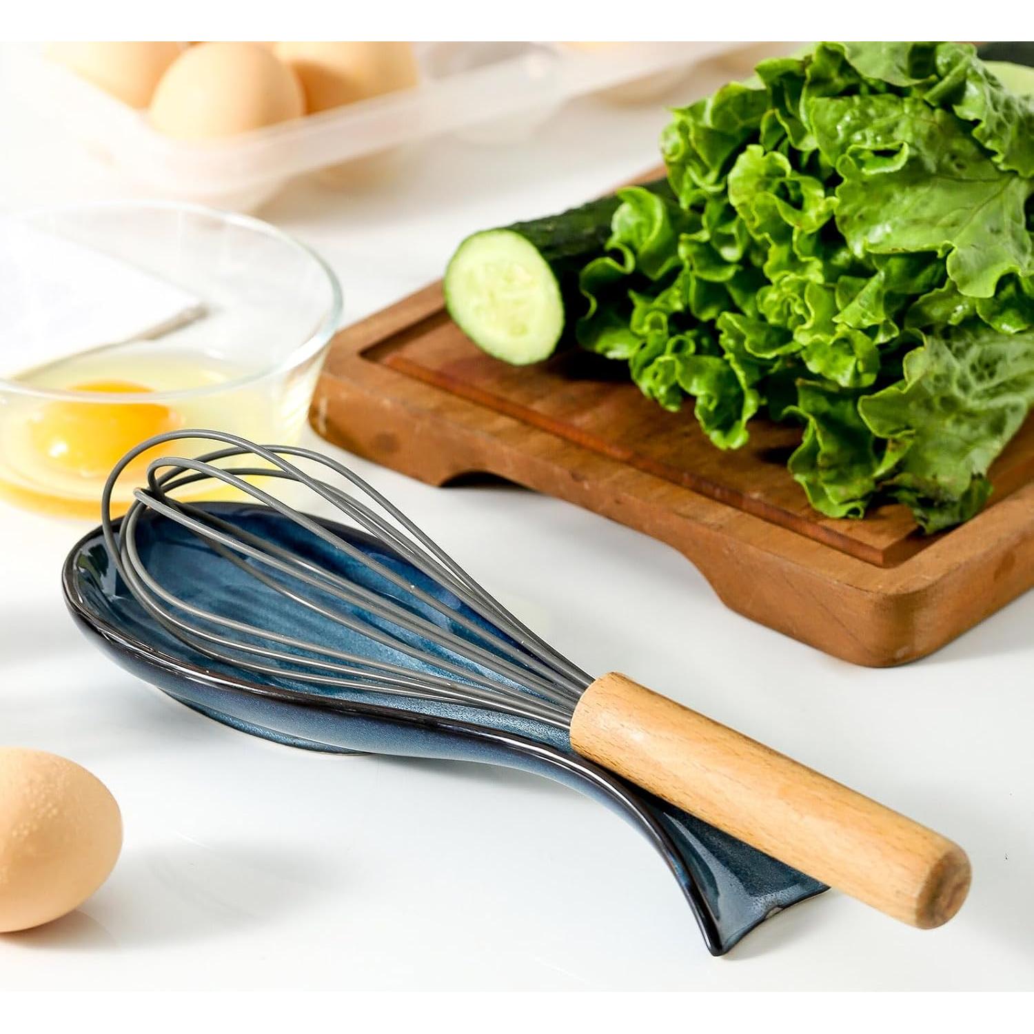 Soporte de Cuchara Cerámica Tikooere Azul 22,1 cm Apto Lavavajillas